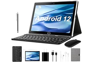 Android 12 Tablet with Keyboard Mouse Pen and Case Android Tablet 2 in 1