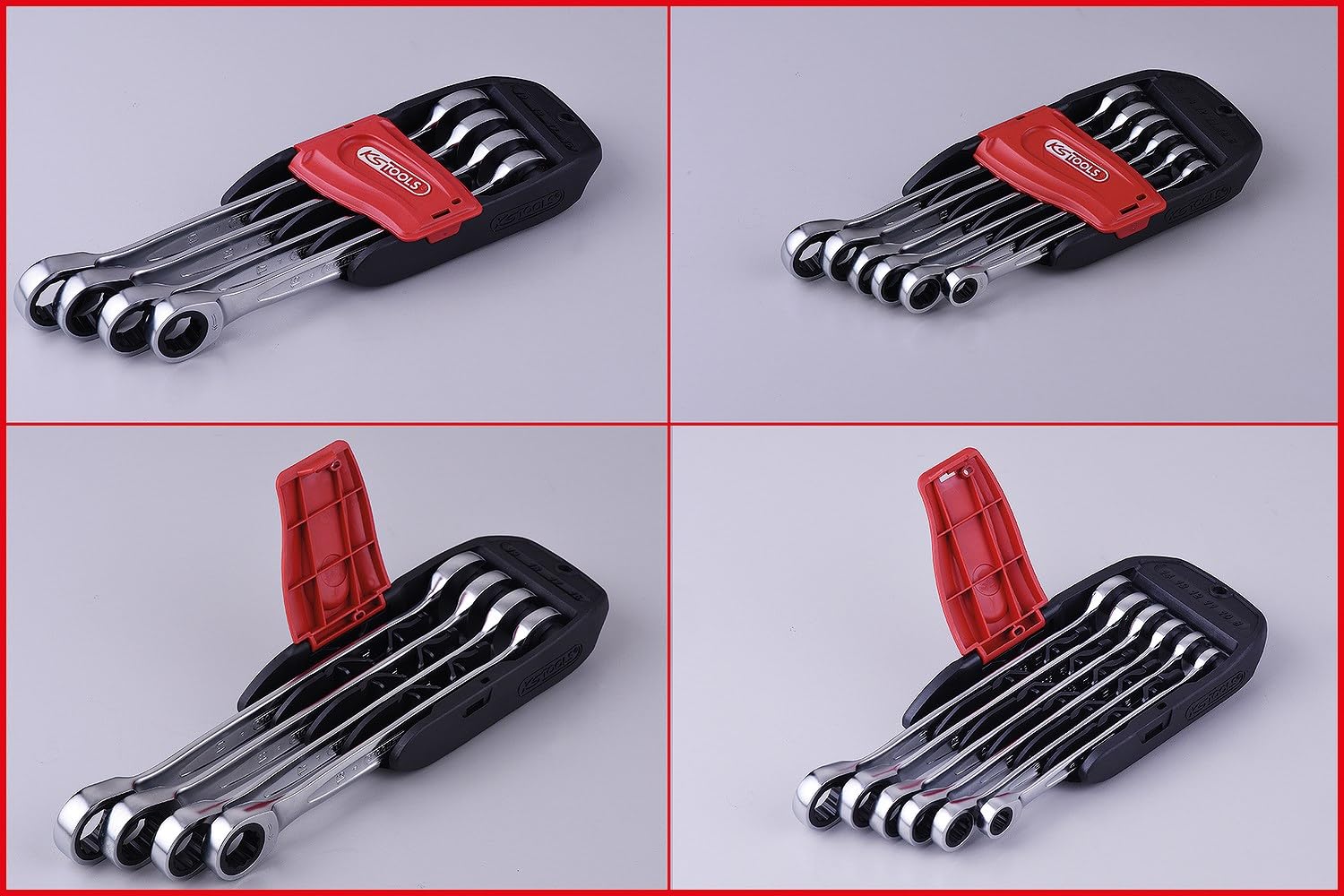 KS Tools Clés mixtes à cliquet GEARPLUS 10 pièces 72 dents 8-19 mm