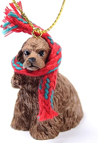 Conversation Concepts Cocker Spaniel Tiny One - Adorno de Navidad en miniatura (marrón)