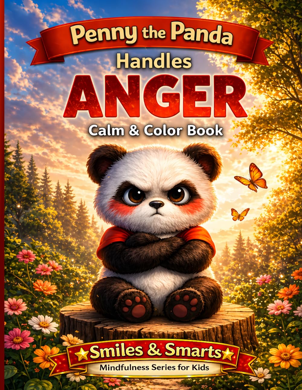 Penny the Panda Handles Anger: A Calming Coloring Book to Help Kids Manage Big Feelings, Build Emotional Awareness, and Learn Healthy Coping Skills ... (Smiles & Smarts Mindfulness Series for Kids)