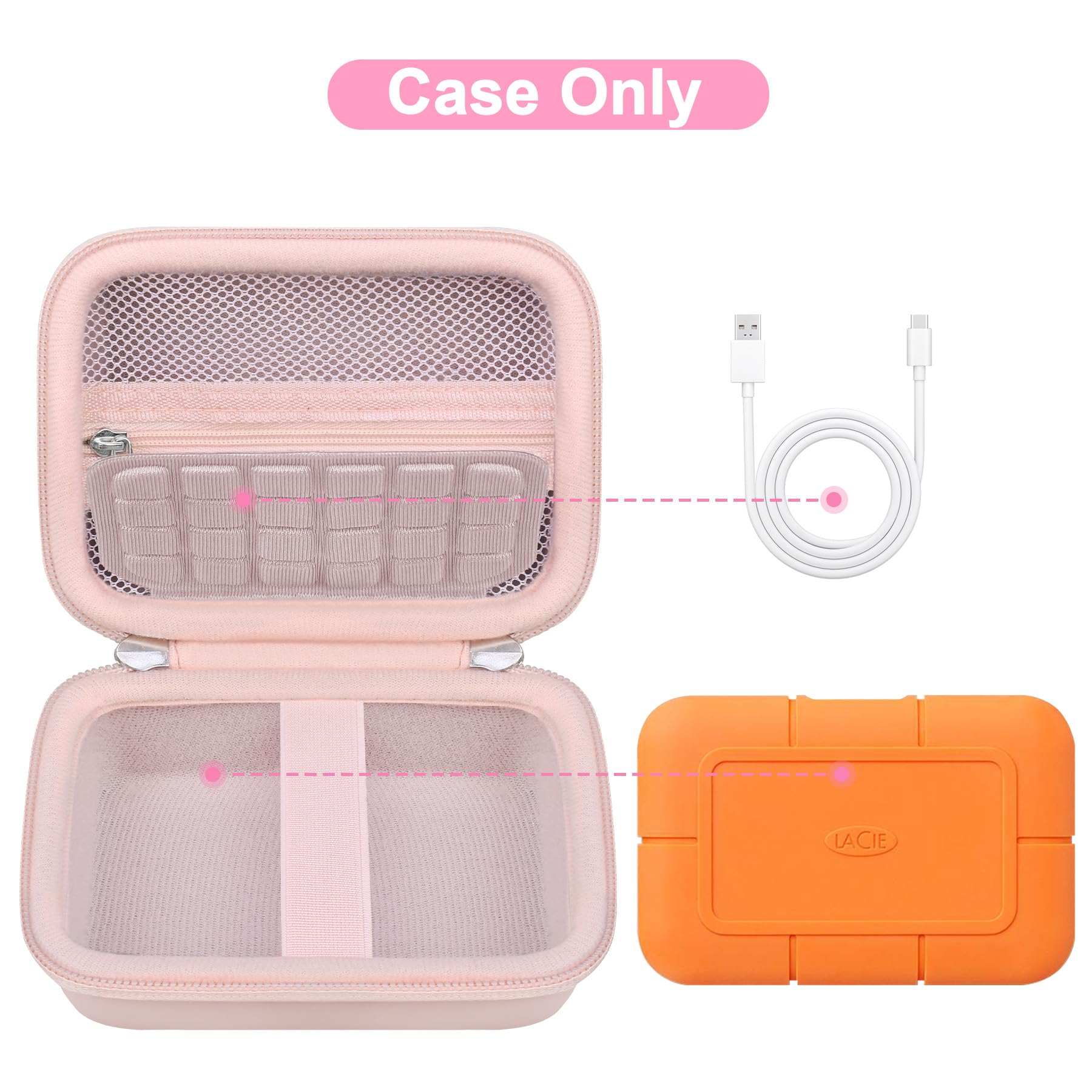 Amazon.com: Canboc Case for LaCie Rugged SSD Pro5 2TB 4TB External