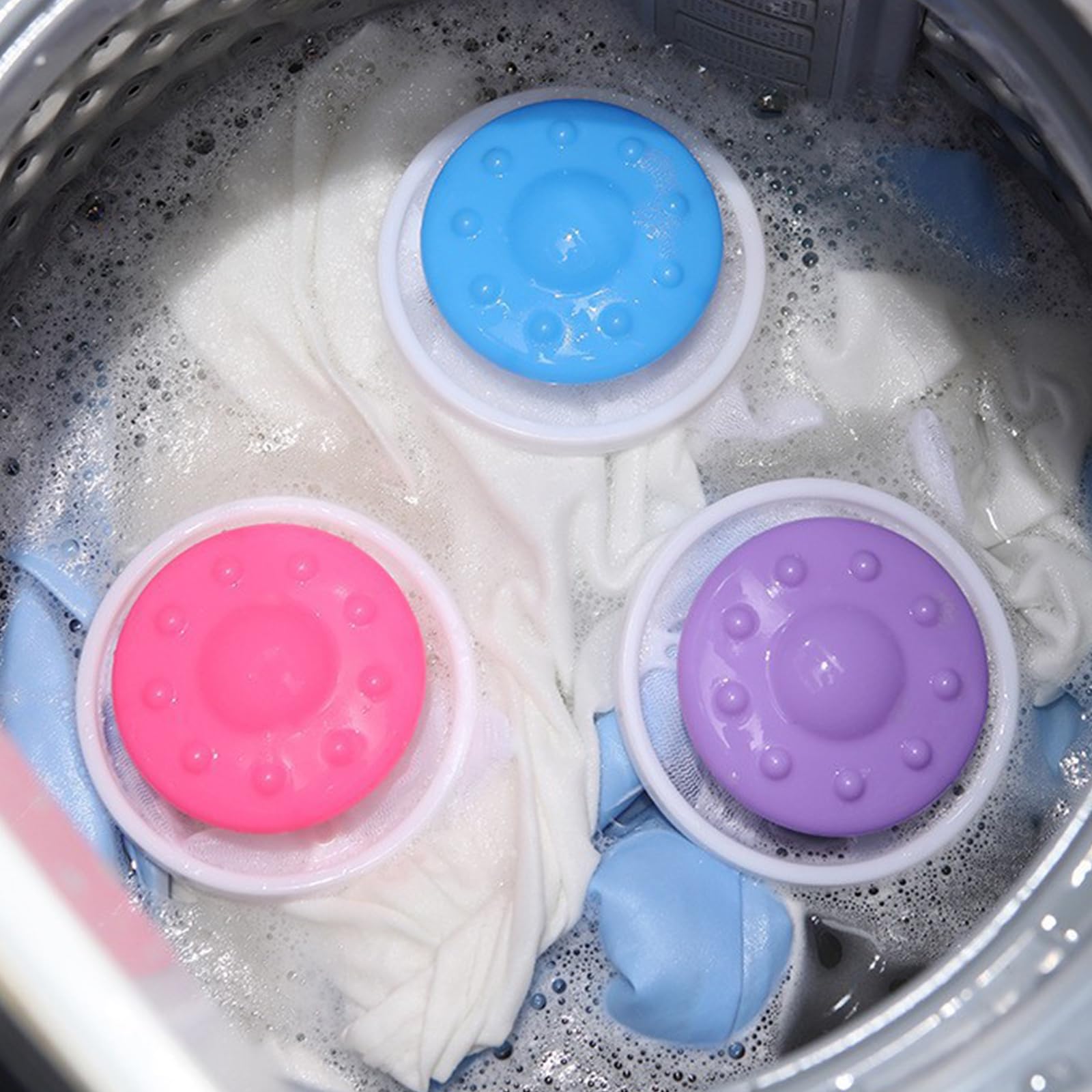 6 sztuk pływających filtrów do włosów do pralki, usuwa włosy