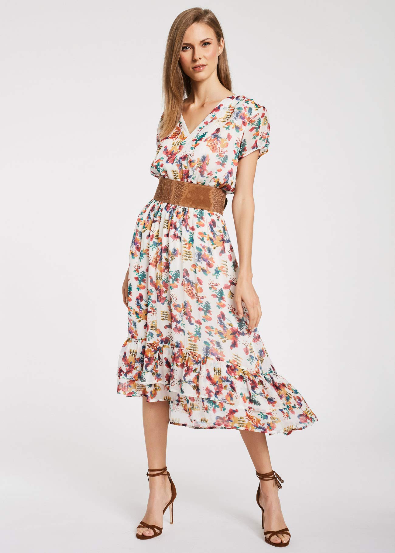 Gaudi Vestito Midi stampato multicolore da donna