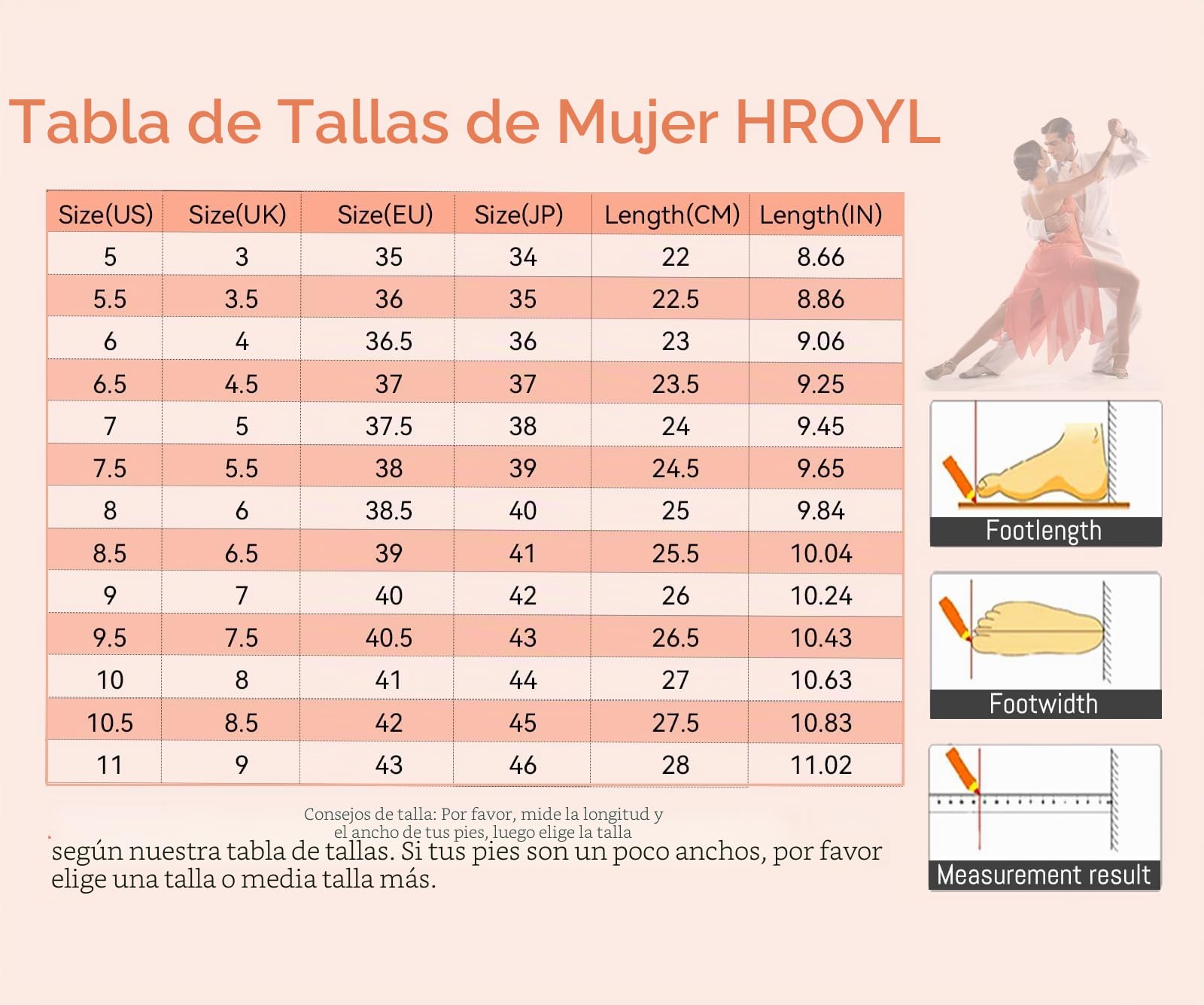 HROYL Botines de Baile Latino Mujer con Tacón Bajo Zapatos de Baile Salsa y Bachata de Salon Negro-5-S,EU 37.5