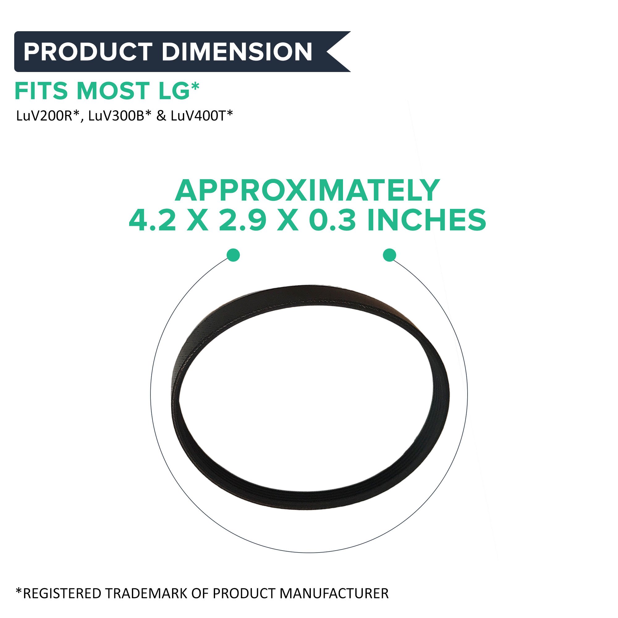 Crucial Vacuum Replacement Belt Parts 