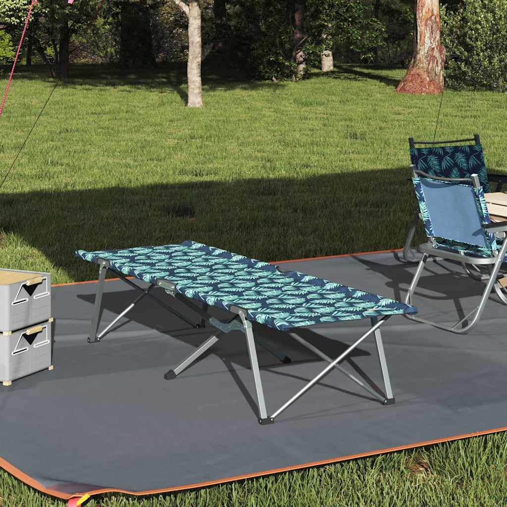 INLIFE Klapp Schlafbett fürs Camping Blattmuster 62 x 194 x 42 cm,Sportartikel,Outdoor-Aktivitäten,Camping & Wandern,Camping-Möbel,Feldbetten,Grün,6.91 KG,42003121