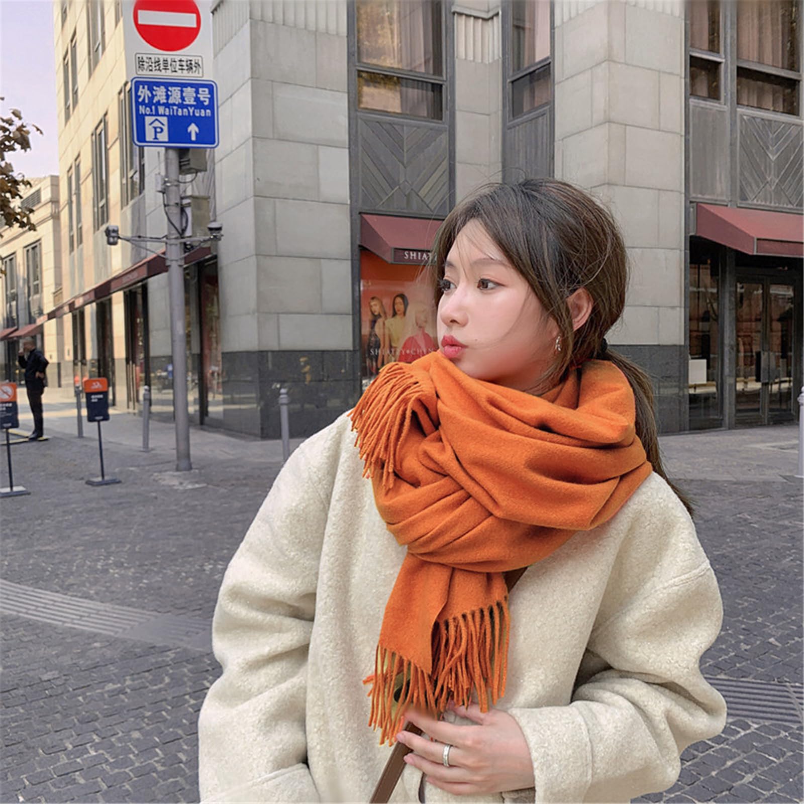 Foulard Donna Sciarpe Da Alla Moda Versatili Calde E Spesse Per L'autunno Inverno