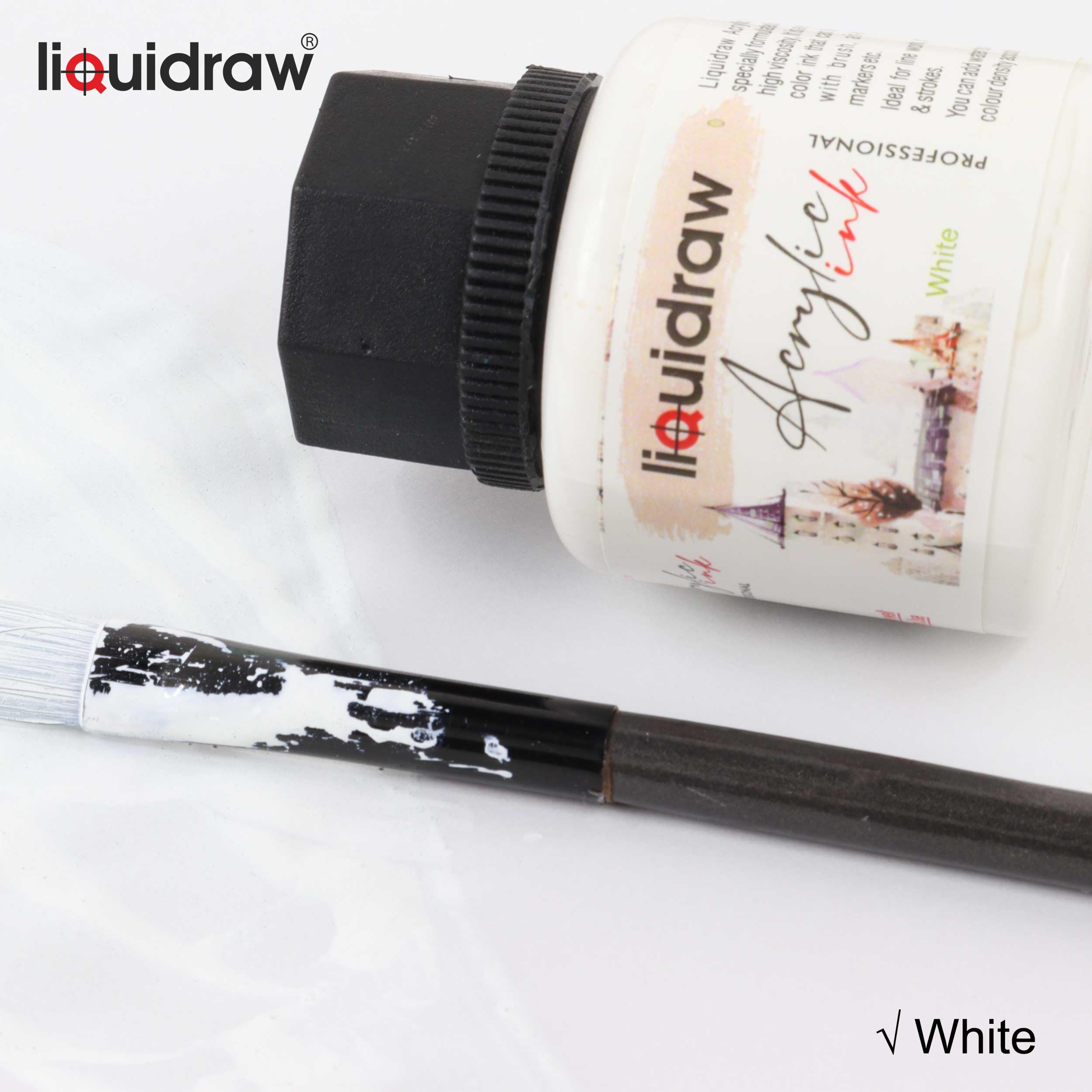 Liquidraw Acrylic Ink - White, 35 ml - Image 2