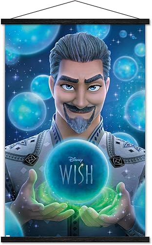 Miniatura 1 de Trends International Disney Wish - Póster de pared King Magnifico de una hoja, 22.37 x 34.00 pulgadas, paquete de impresión y colgador negro