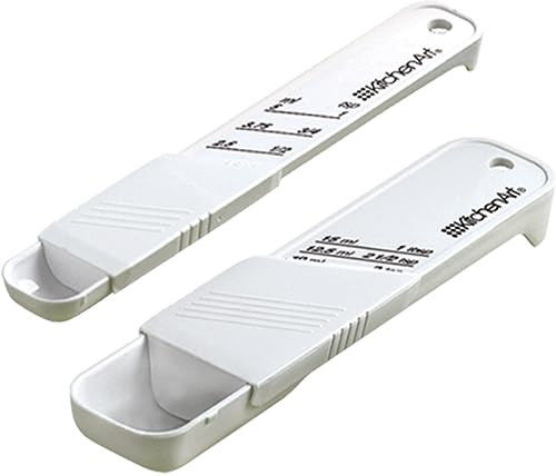Miniatura 2 de KitchenArt Adjust-A-Teaspoon And Adjust-A-- Juego de cucharada plástico 2 piezas blanco 9 x 35 x 075 pulgadas