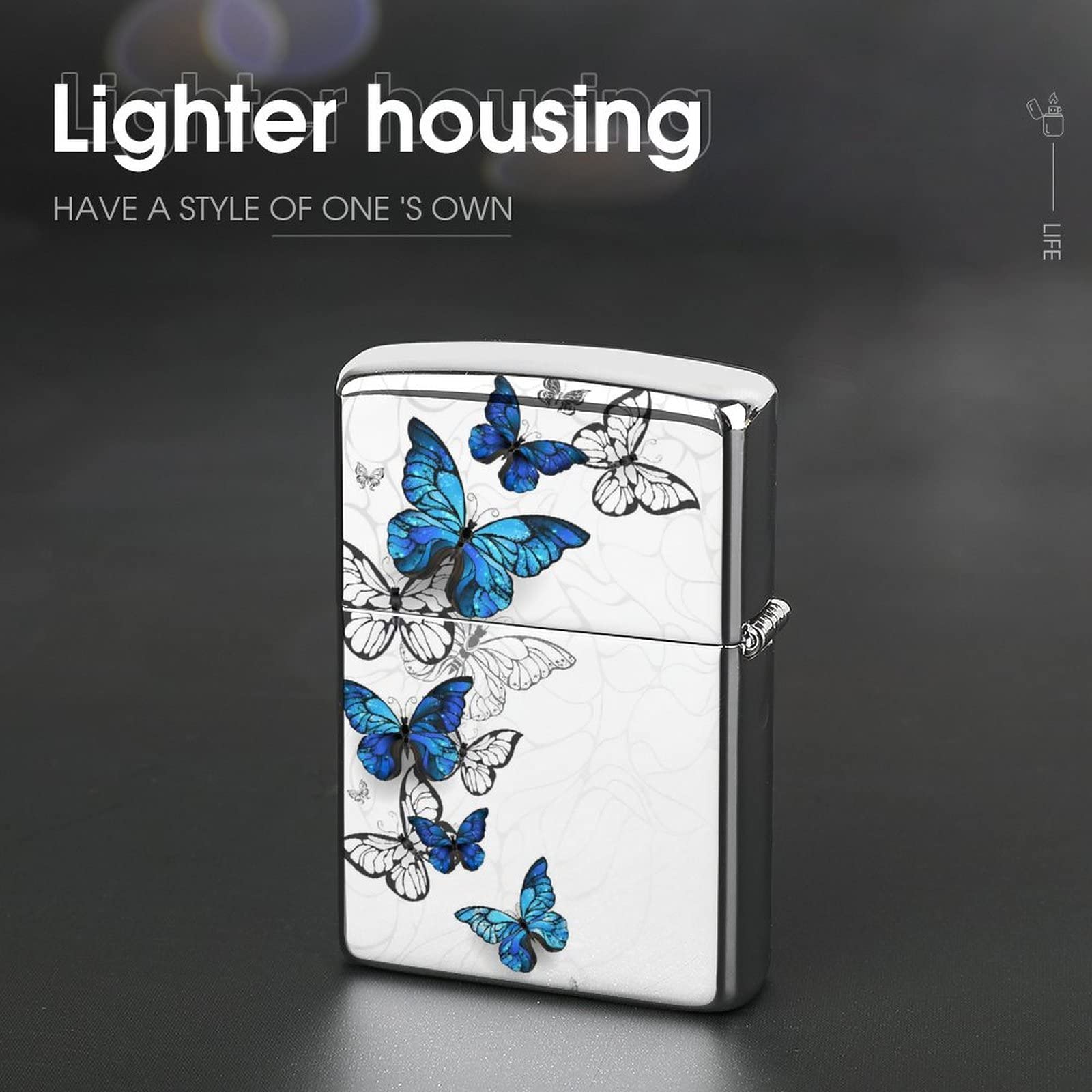 Amazon.co.jp: Zippo Lighter Case, Zippo Lighter Cover, Blue