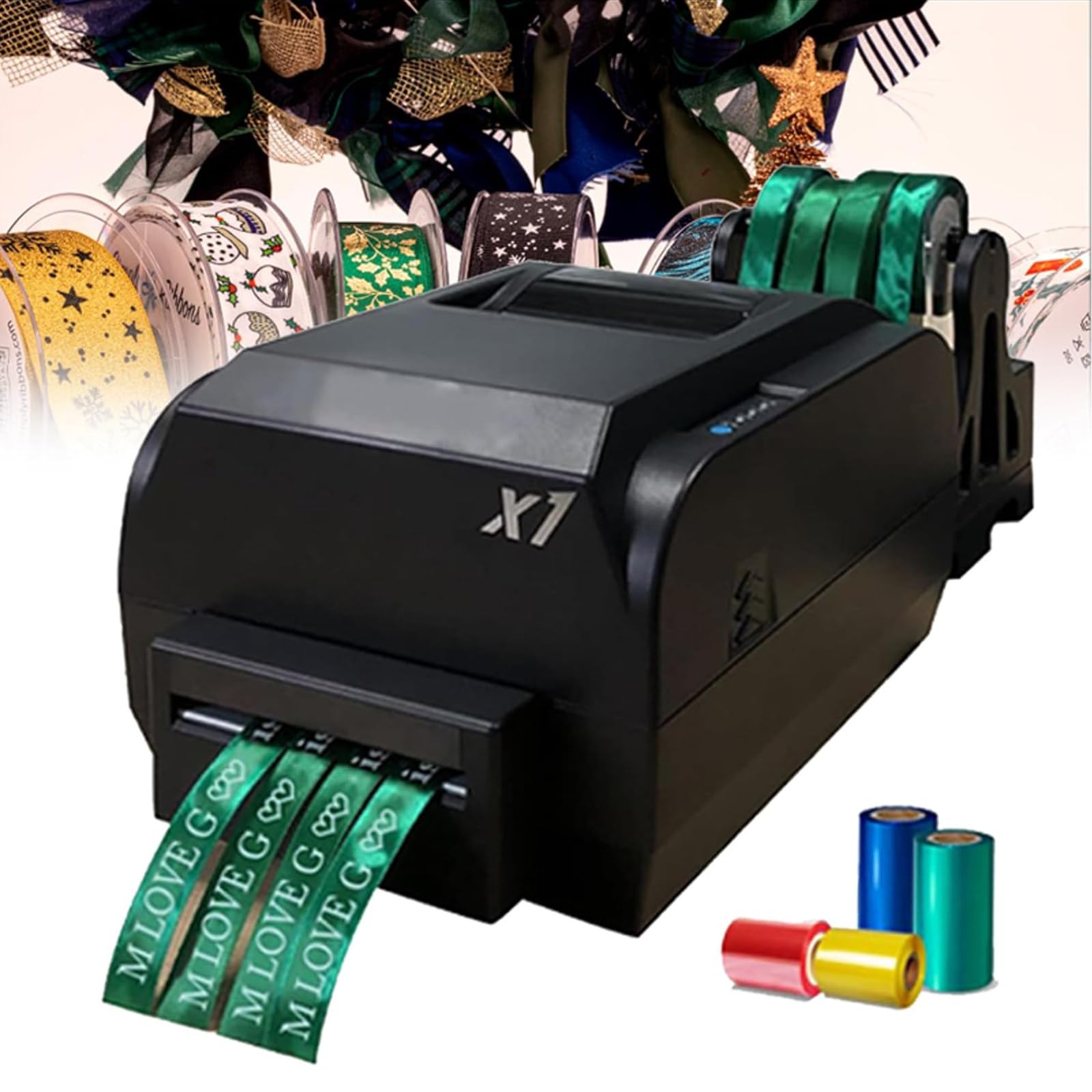 Ribbon☆ Amazon.com: ZXSYYDS Satin Ribbon Printing Machine,Foil
