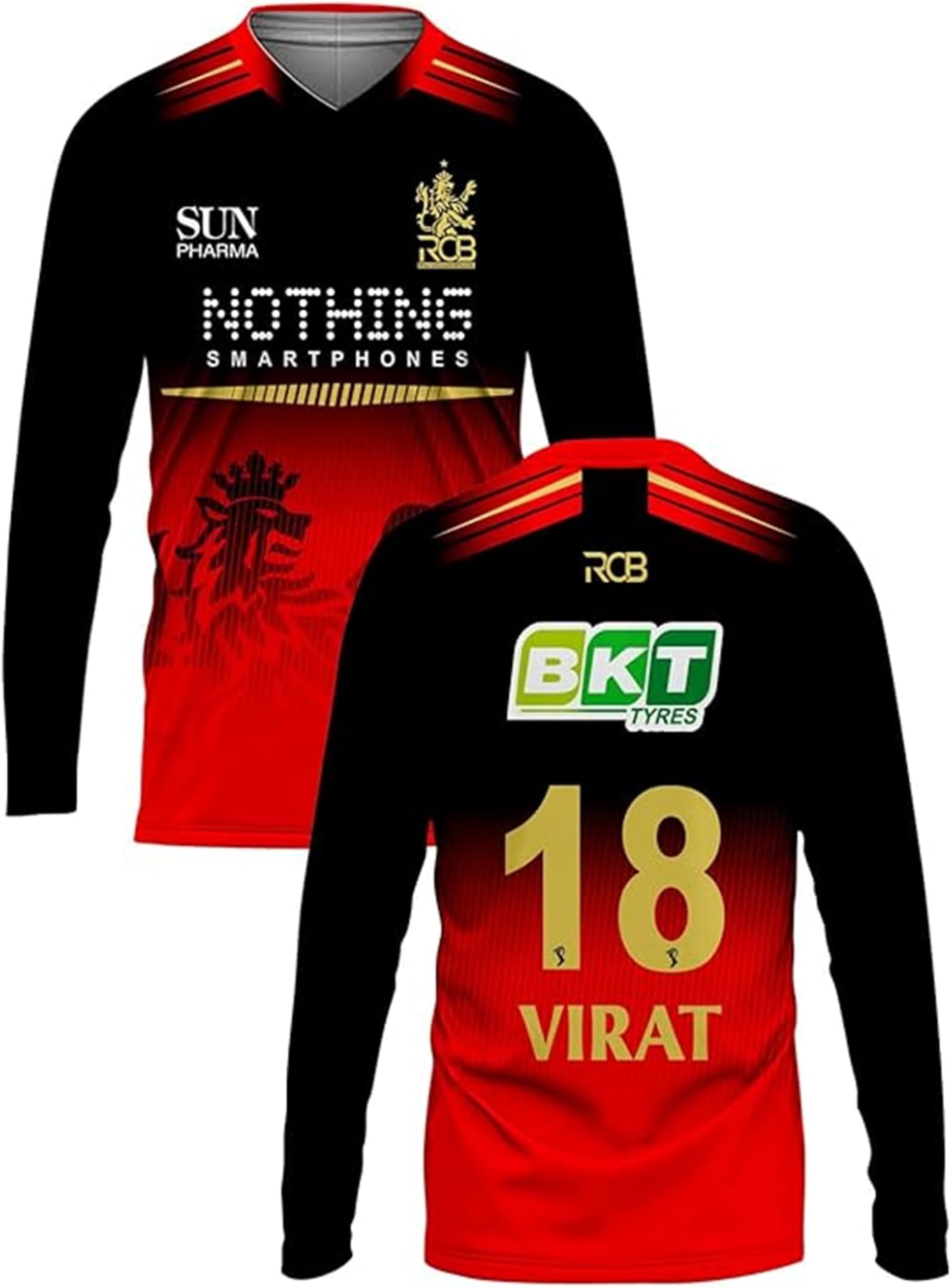 Sports Jersey 2025 Virat Kohli 18 Full Sleeve for Boys & Mens