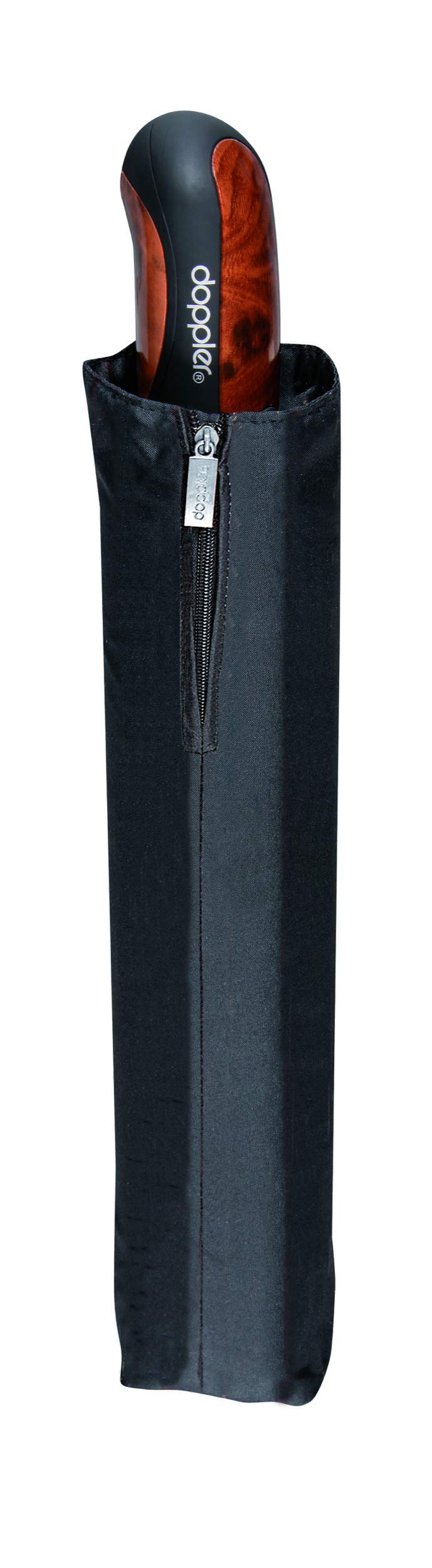 Doppler Taschenschirm Carbon Magic XM Business – Übergroßes Schirmdach – Elegant – Schwarz