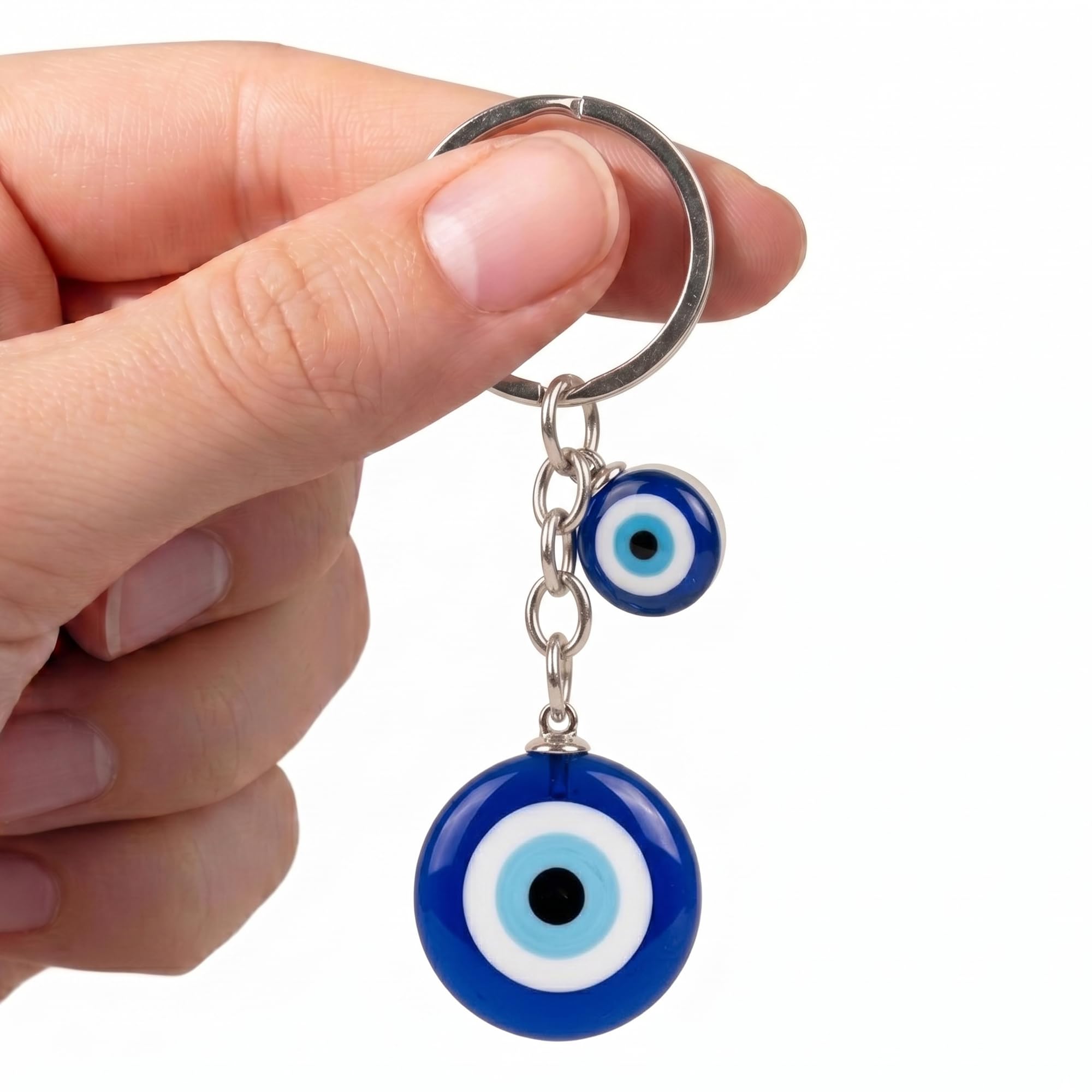 Blue Eye,Turkish Evil Eye,Keychain-Car&Bike,Good Luck Charm,Negative Energy Removal,Spiritual Protection,Return Gifts,Modern Spiritual Accessory-picture-12
