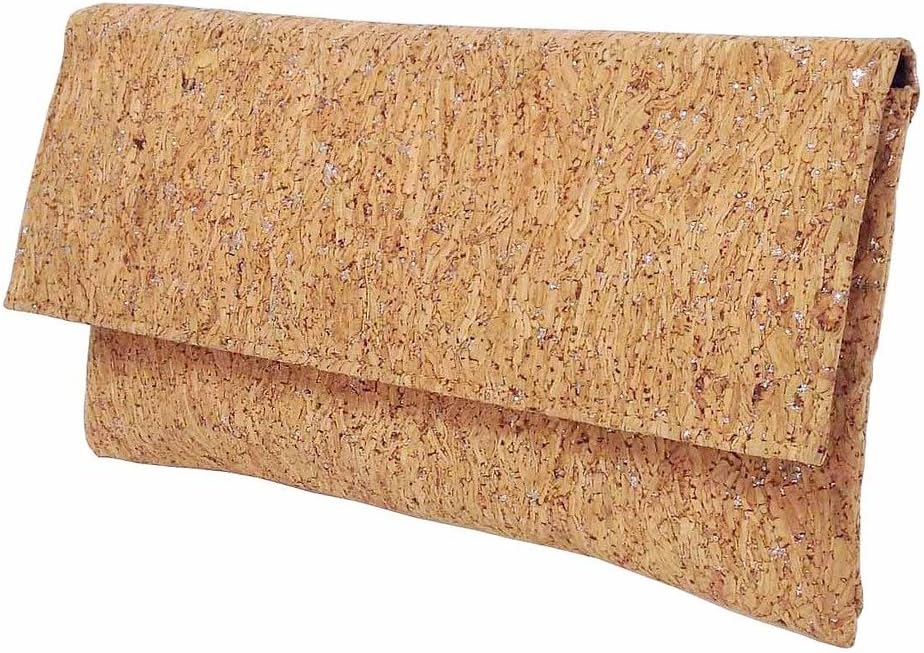JNB Metallic Cork Clutch