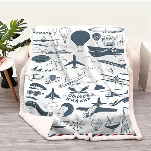 Miniatura 10 de Animal Swan.Jpg Cobijas Calientes para Invierno - Manta de franela acogedora decoración de habitación para dormitorio, artículos esenciales de 47 x