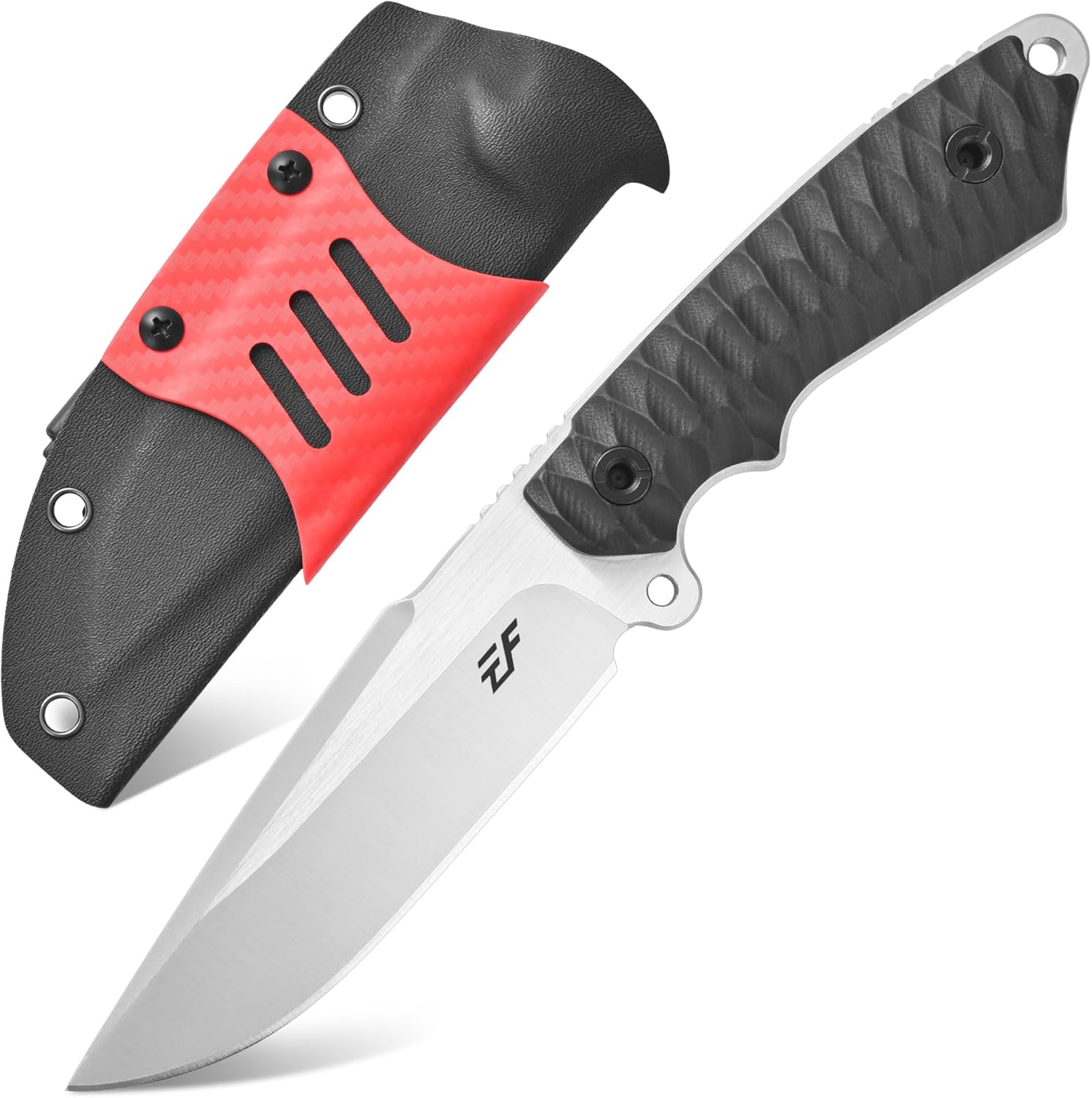Eafengrow EF162 Fixed Blade Knife AUS-8 Steel Blade G10 Handle Full Tang Compact EDC Tool Fix Knifes for Outdoor Camping Survival