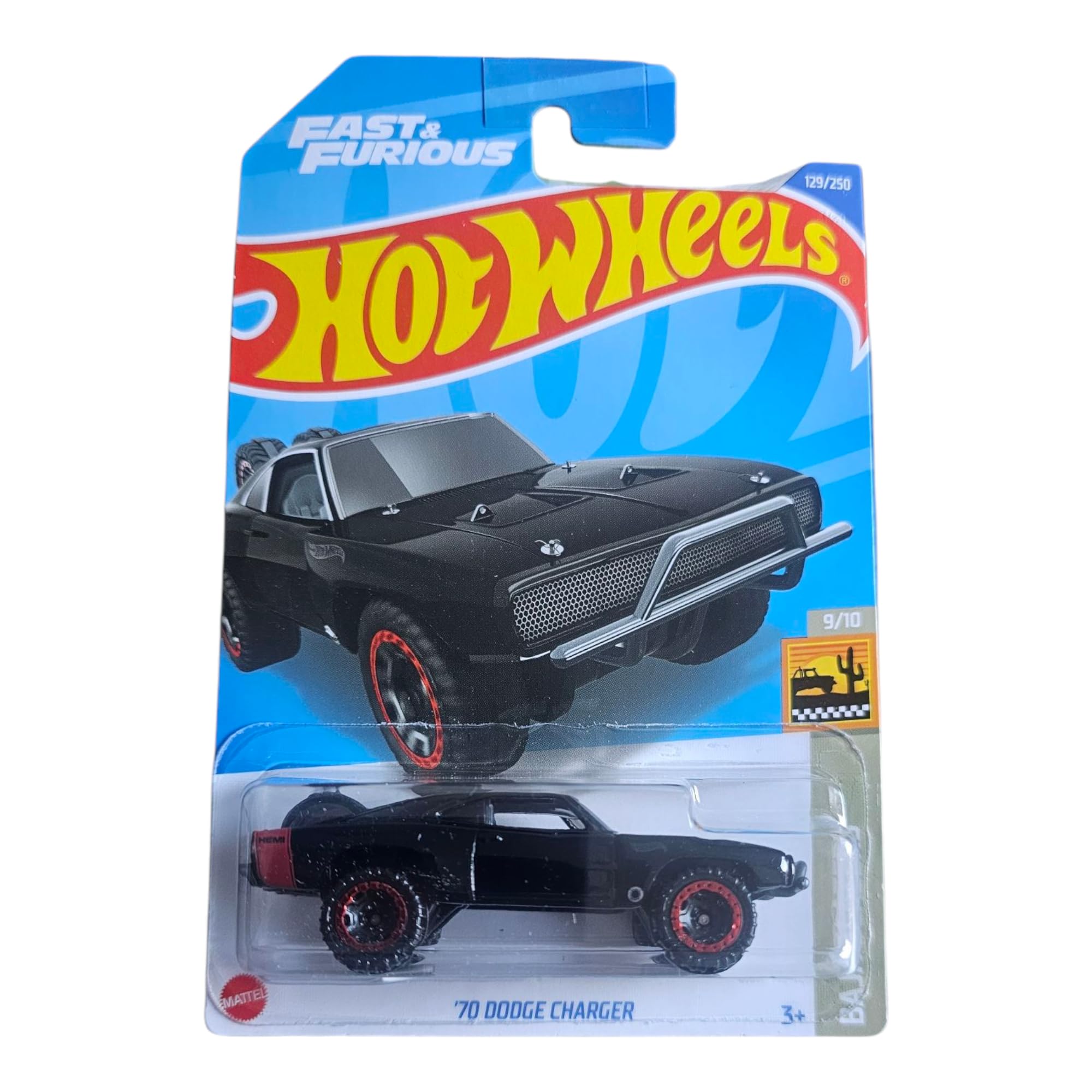 Hot Wheels Fast and Furious 70 Dodge Charger Long Card