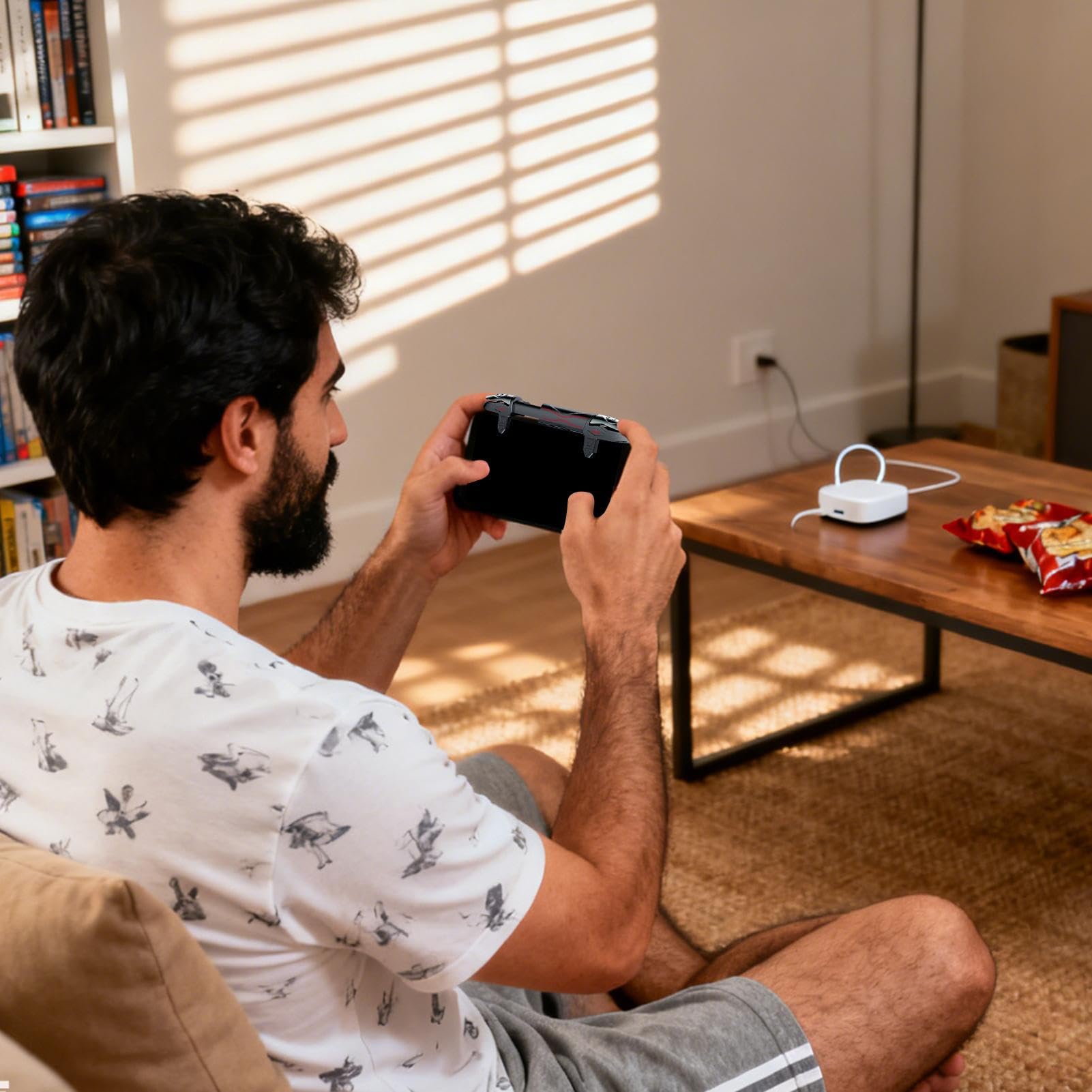 Trigger mobile – Controller in metallo a ritardo zero, potenziatore di gioco per telefono, controller per presa dello schermo, di gioco mobile con risposta immediata, grilletto ergonomico [video game]