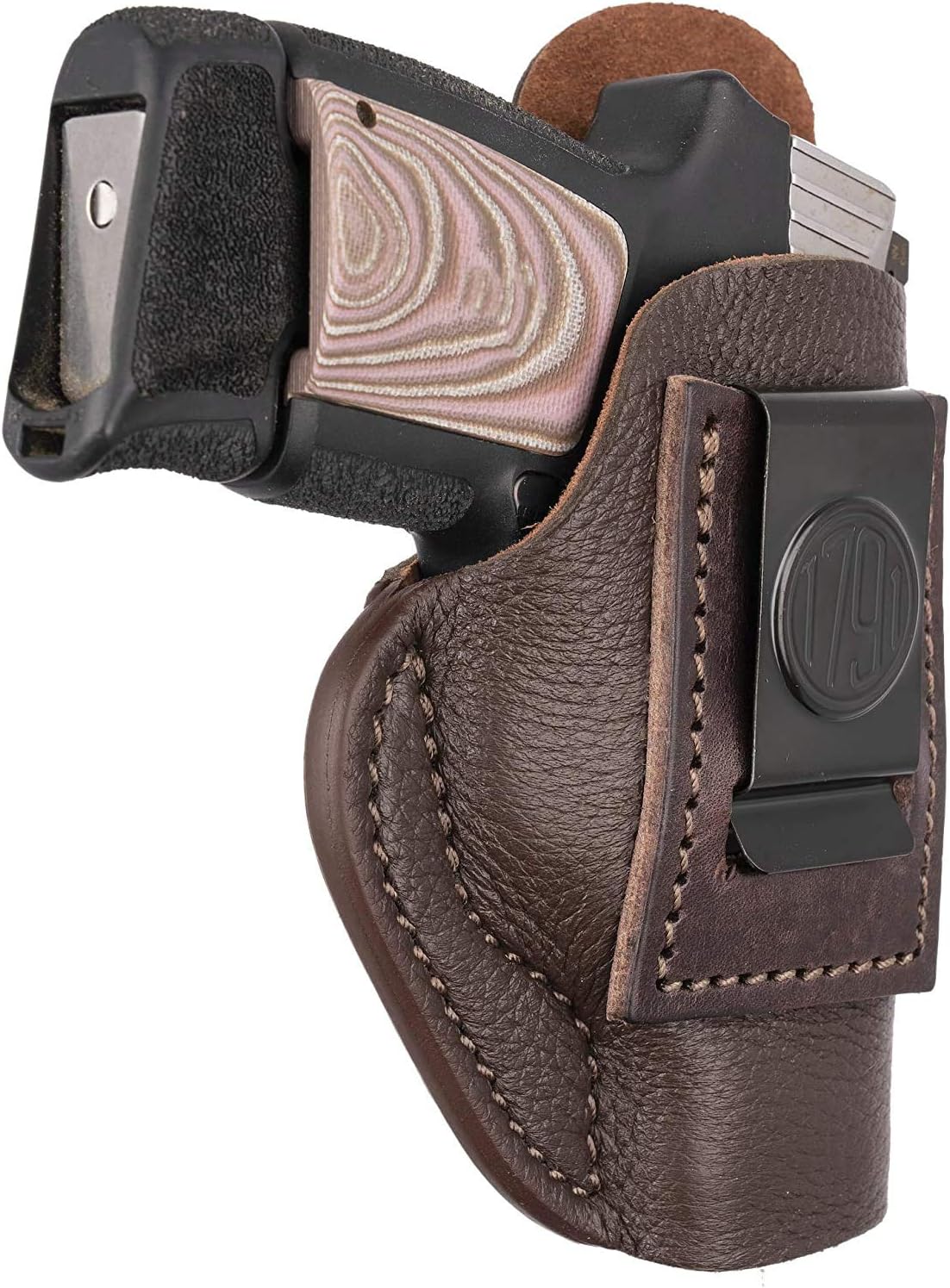 1791 GunLeather Ruger LCP & SR22 Premium Leather Holster - Super Soft & Comfortable IWB CCW Leather Gun Holster - Right Handed - Fits Ruger LCP, SR22, Walther PPK & Kahr CW380