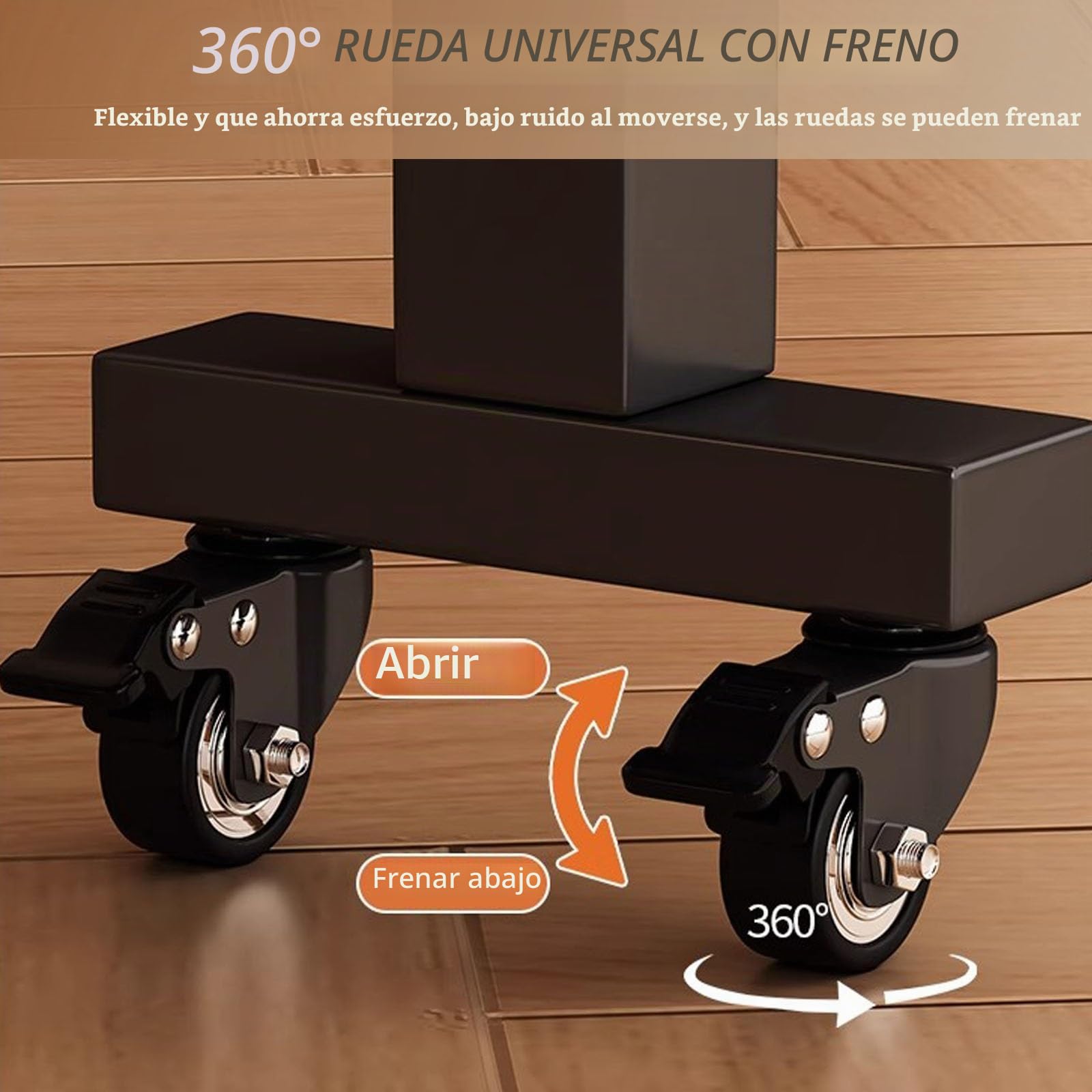 Mesa de Comedor Plegable for Uso doméstico, Mesa de Cocina Extensible con alas abatibles, Mesa de Cocina Redonda Plegable y portátil con 6 Ruedas(Brown,100cm)