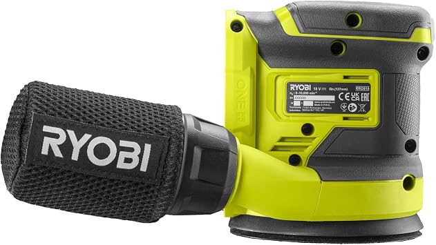 RYOBI - 18 Volts ONE eccentric sander - 125 mm - 3 abrasives - RROS18-0