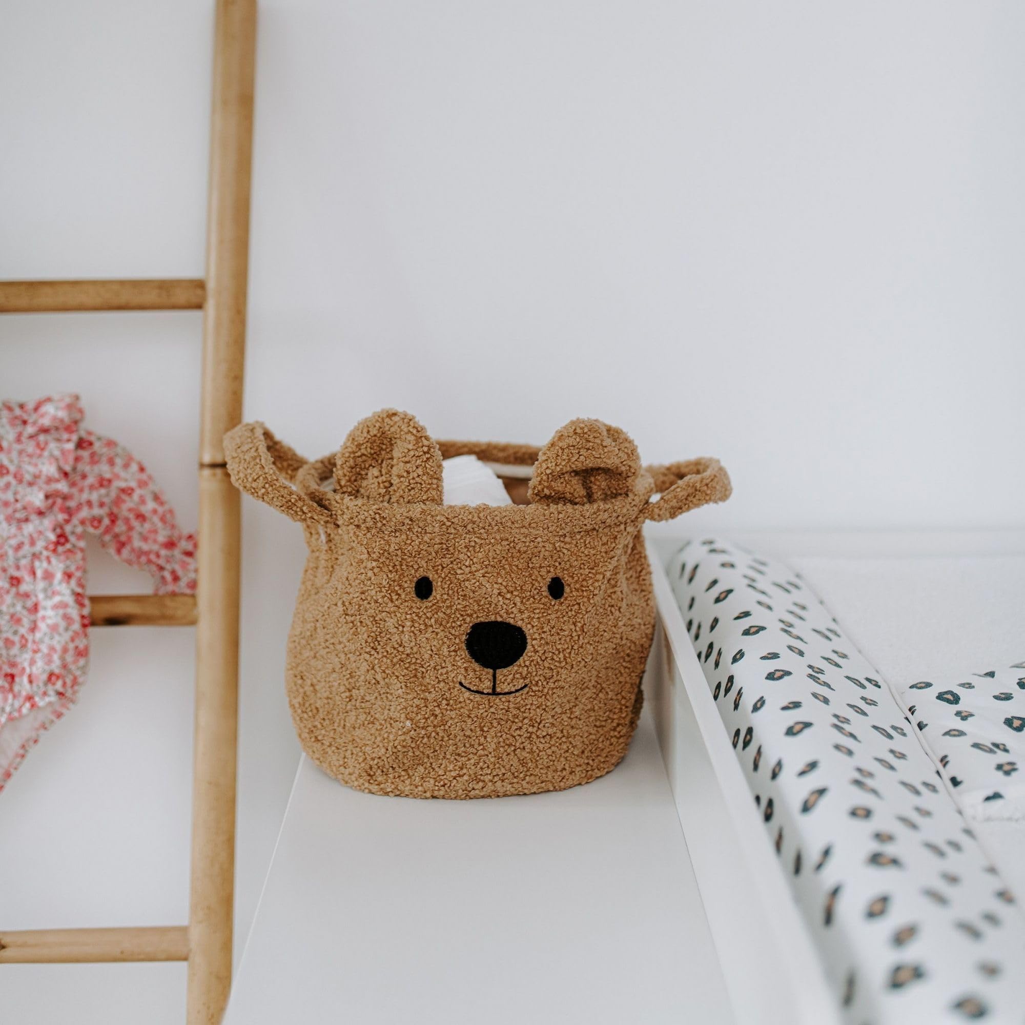 Panier de rangement Teddy Brun 25 x 20 cm - Childhome