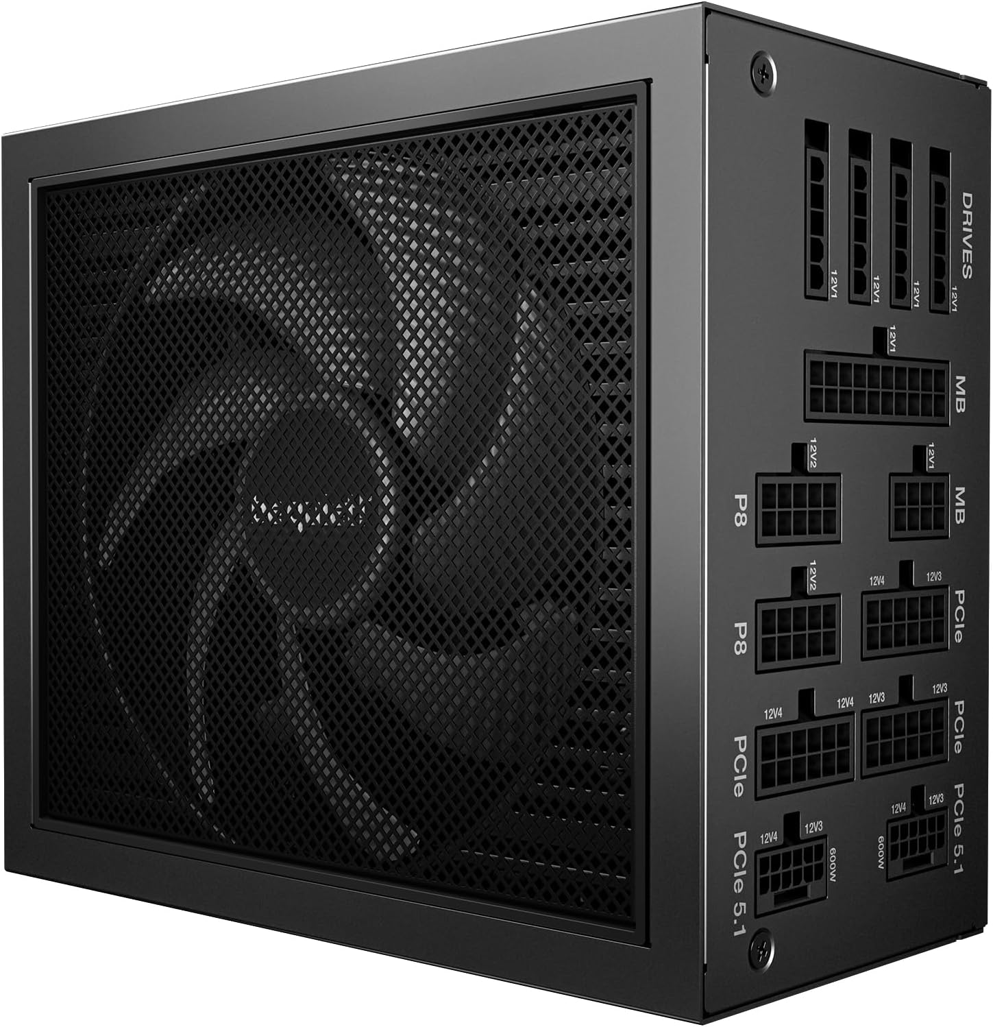 be quiet! Dark Power 14 1200W, ATX 3.1, 80 Plus® Titanium, Modular Power Supply, Active and semi-Passive Cooling, PCIe 5.1, PCIe 5.0 and PCIe 4.0 Graphics Cards, 12V-2x6 Cable Included, Silent Wings