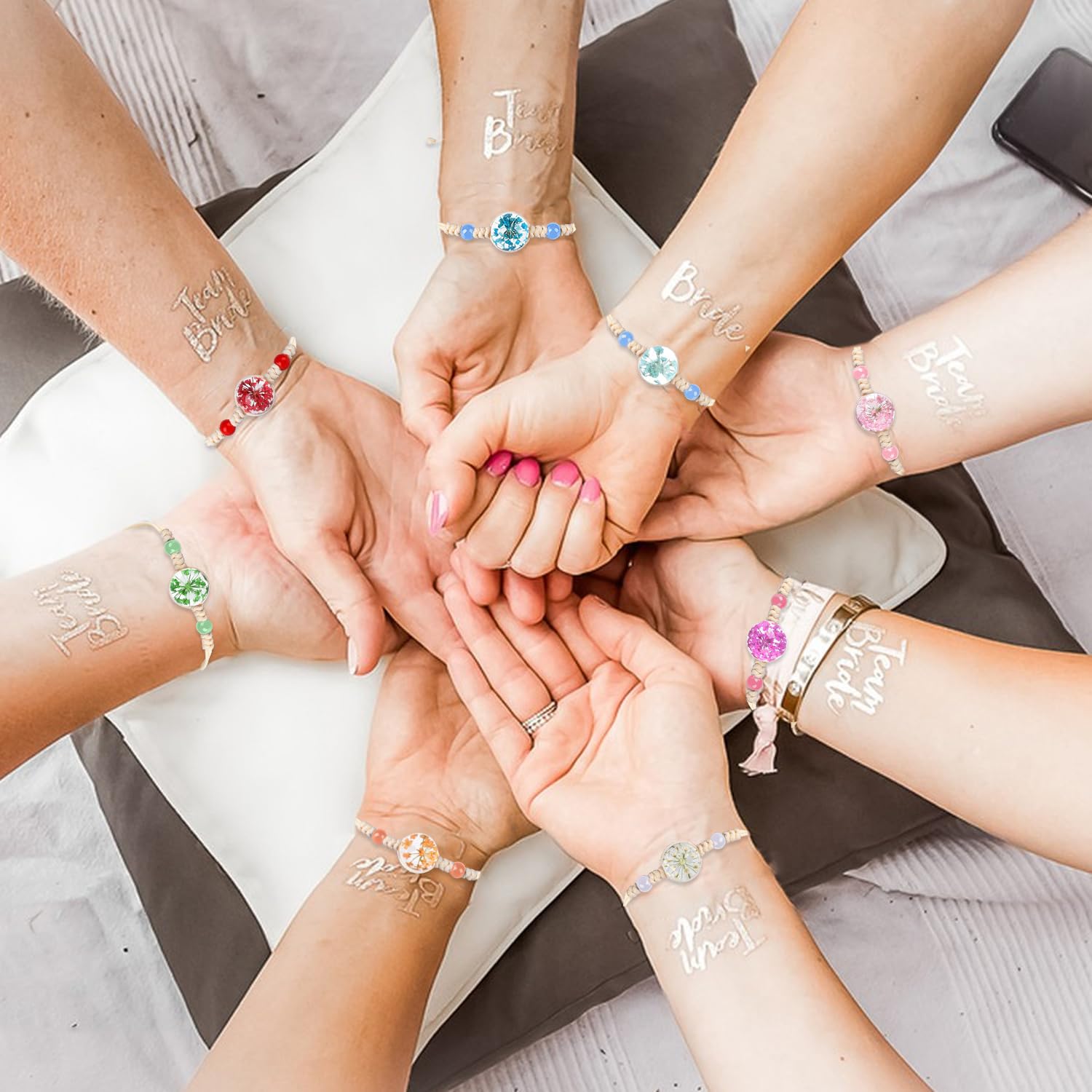 12 Bracciali Elastici Da Donna, Colorati, Impilabili, Stile Boho, Regolabili, Per Amicizia E Regali Ragazze - 3