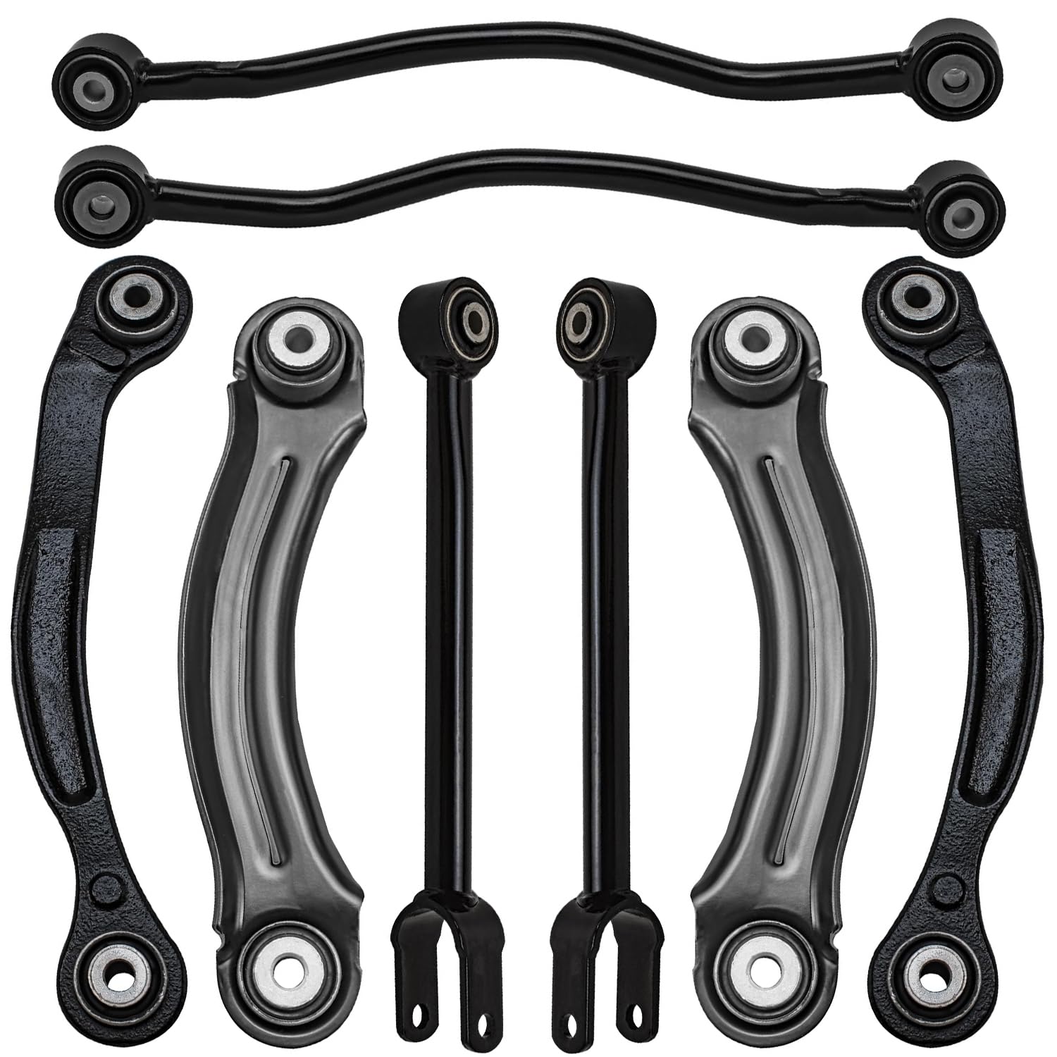 Detroit Axle - Rear Control Arms Kit for Chrysler 300 Dodge Challenger Charger Magnum Upper and Lower Forward Rearward Control Arms Replacement