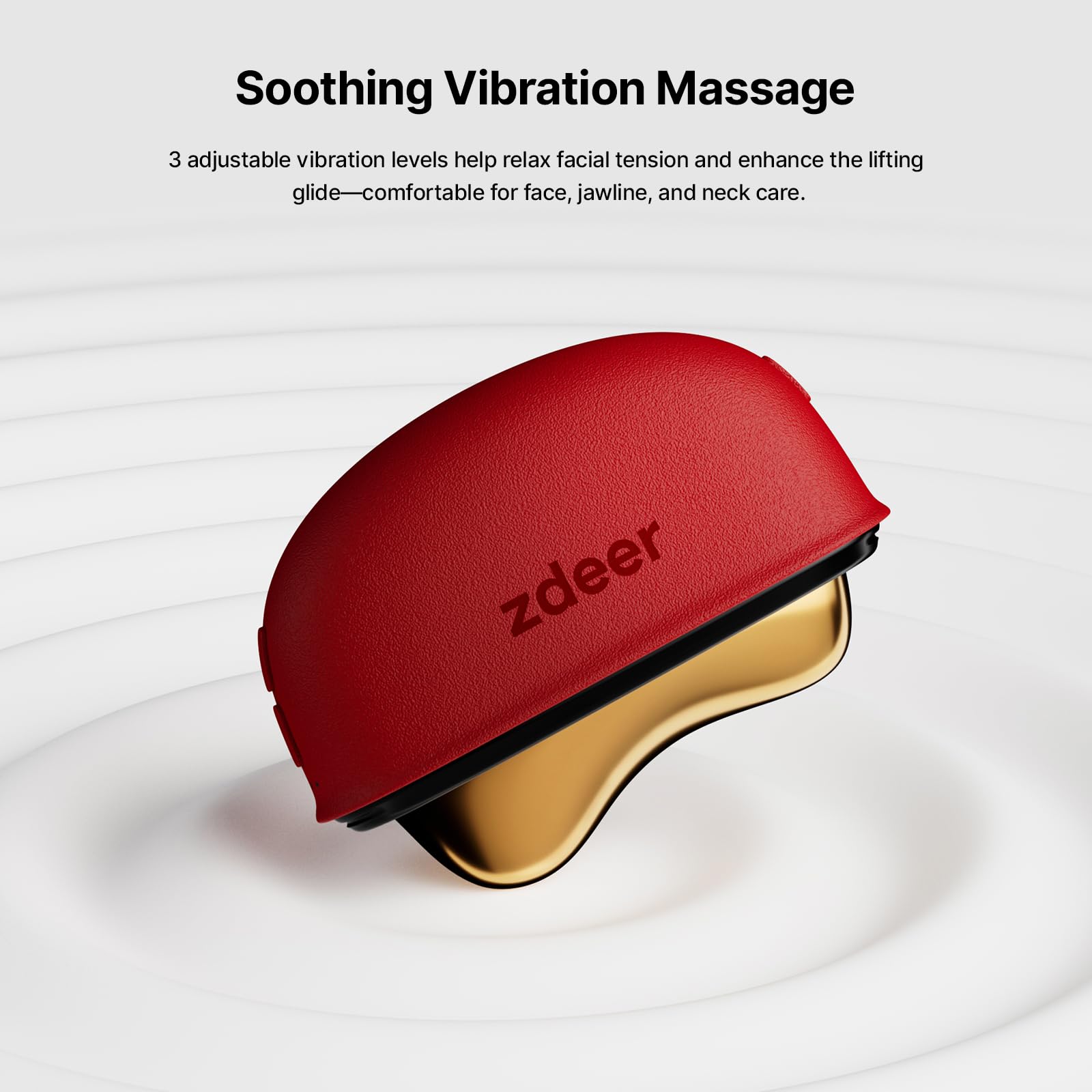 Electric Gua Sha Facial Tool with LED Red Light Therapy & Soothing Vibration, Heated Brass Face & Neck Massager, Smart Dual-Mode Skincare Device for Sculpting, Lifting & Relaxation