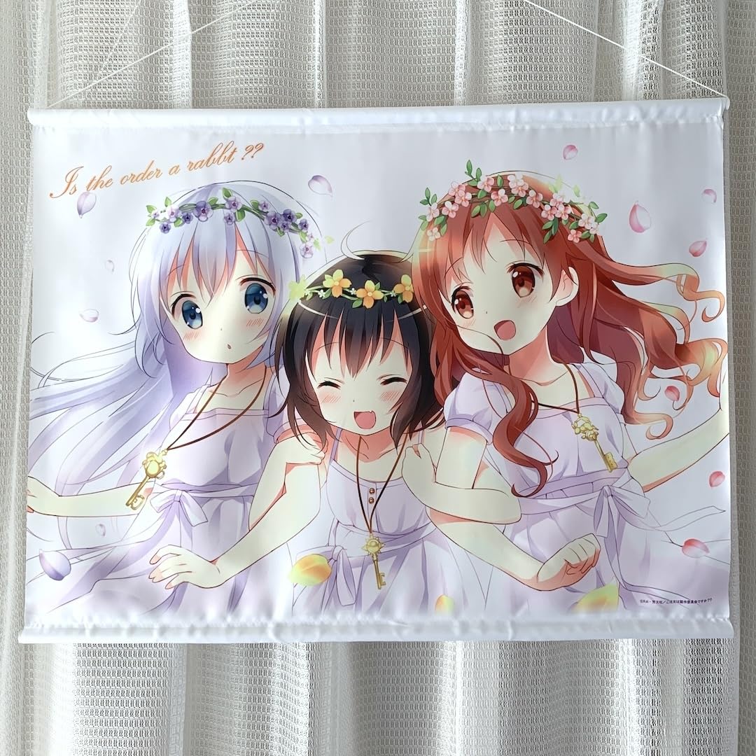 Amazon.co.jp: チマメ隊 花冠 B2 タペストリー ご注文はうさぎですか 