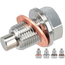 1PC M14x1.25 Stainless Steel Magnetic Oil Drain Plug Fit Suzuki Motorcycles Textron Off Road Arctic Cat Wildcat ATV UTV Ford Super Duty International Harvester, Replace F4TZ-6730-A DP015