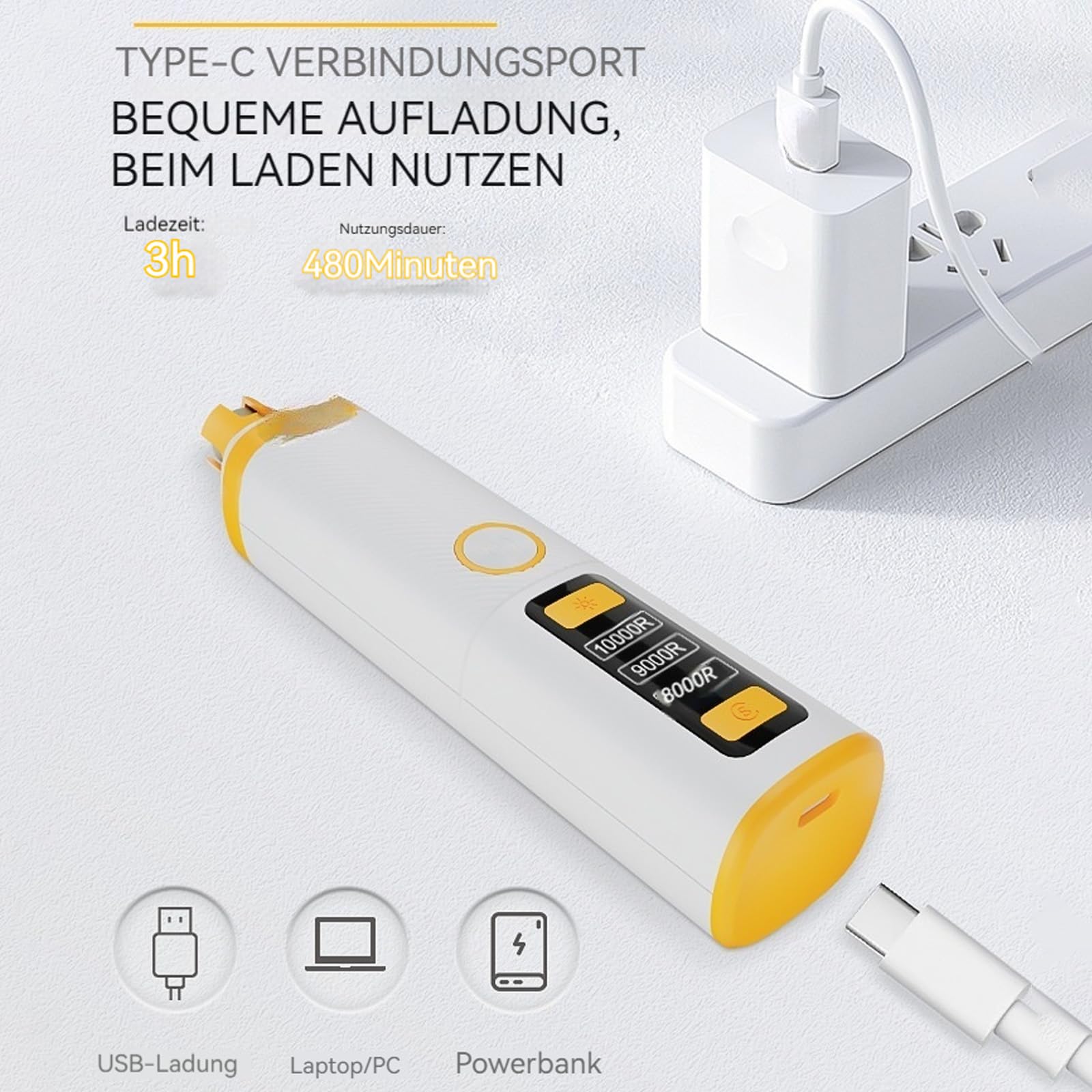 Premium-Krallenpflege Set, Krallenschleifer Für Hunde 3 Geschwindigkeitsstufen, Mit Krallenschere, Schleift Sanft, Sichere & Stressfreie Elektrische Krallenpflege Bei Deinem Liebling (2PCS)