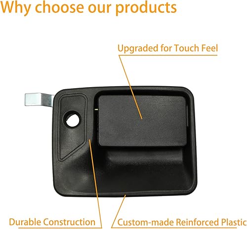 Miniatura 5 de Juego de Manija de Puerta Exterior, Compatible con Ford F250 F350 F450 F550 Super Duty 1999-2016  Ford Excursion 2000-2005 y Más, Parte Exterior