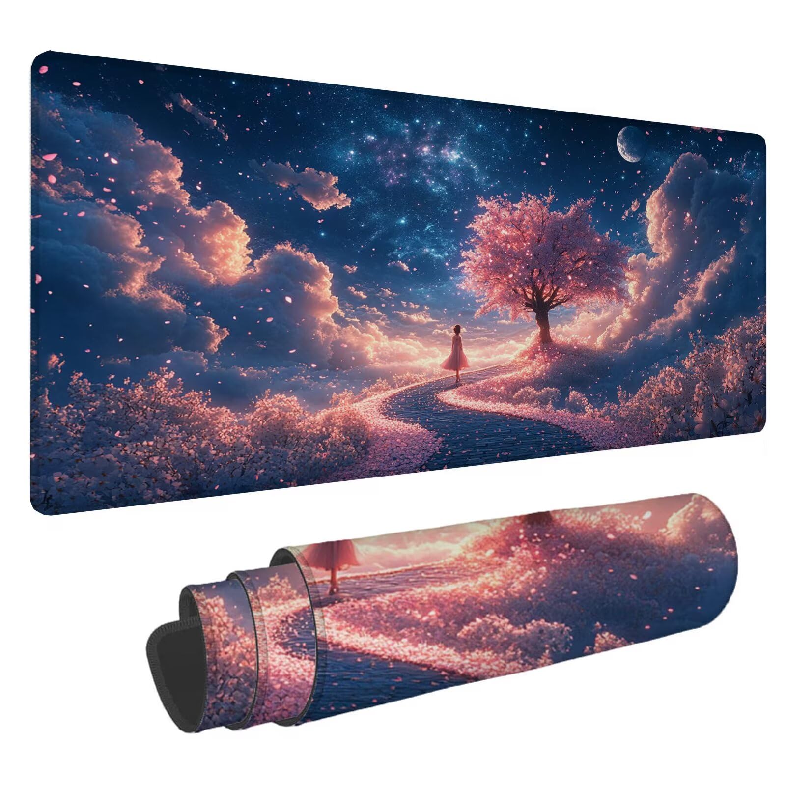 Kreskówkowa podkładka pod mysz XXL dziewczyna 1000 x 500 x 4 mm podkładka pod mysz dla graczy, podkładka pod mysz do laptopa, podkładka pod mysz i podkładka pod mysz do laptopa, podkładka pod mysz i