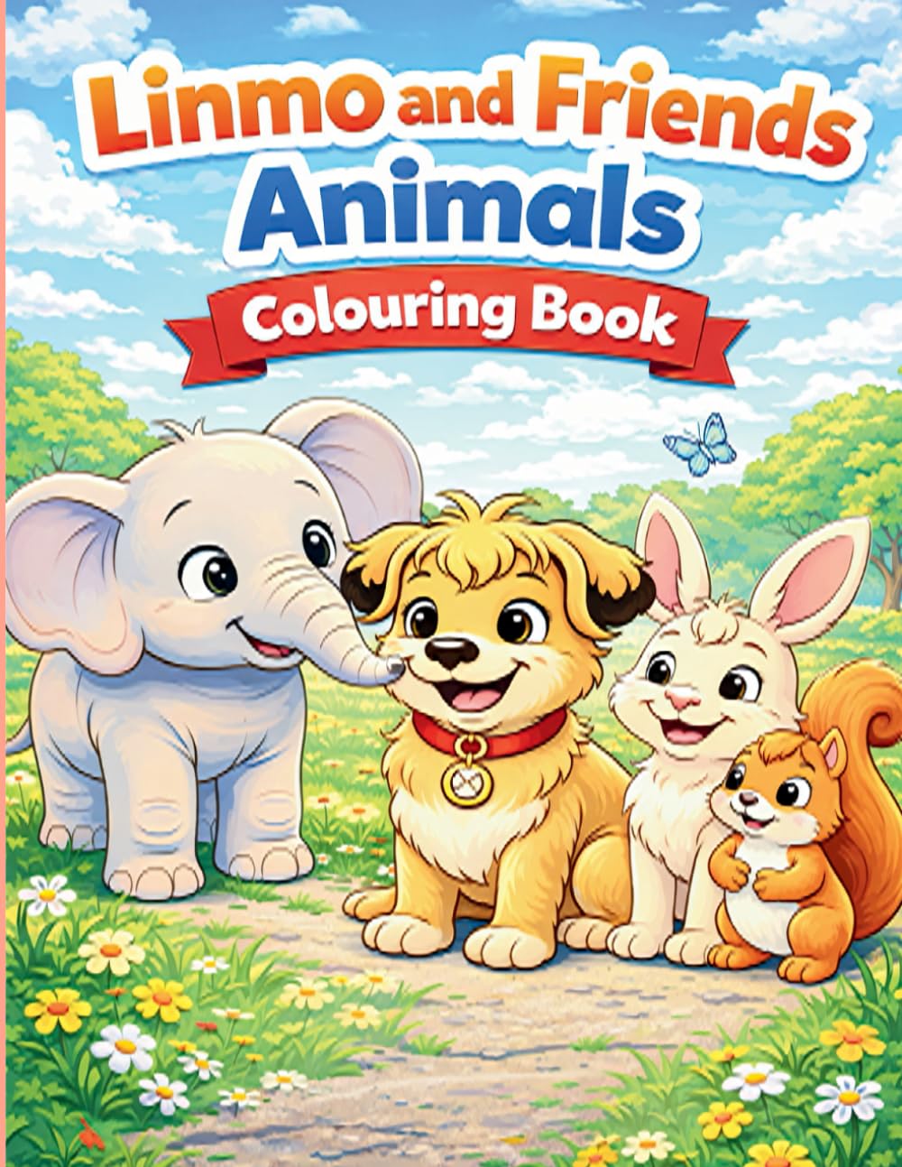 Linmo and Friends Animals Colouring Book