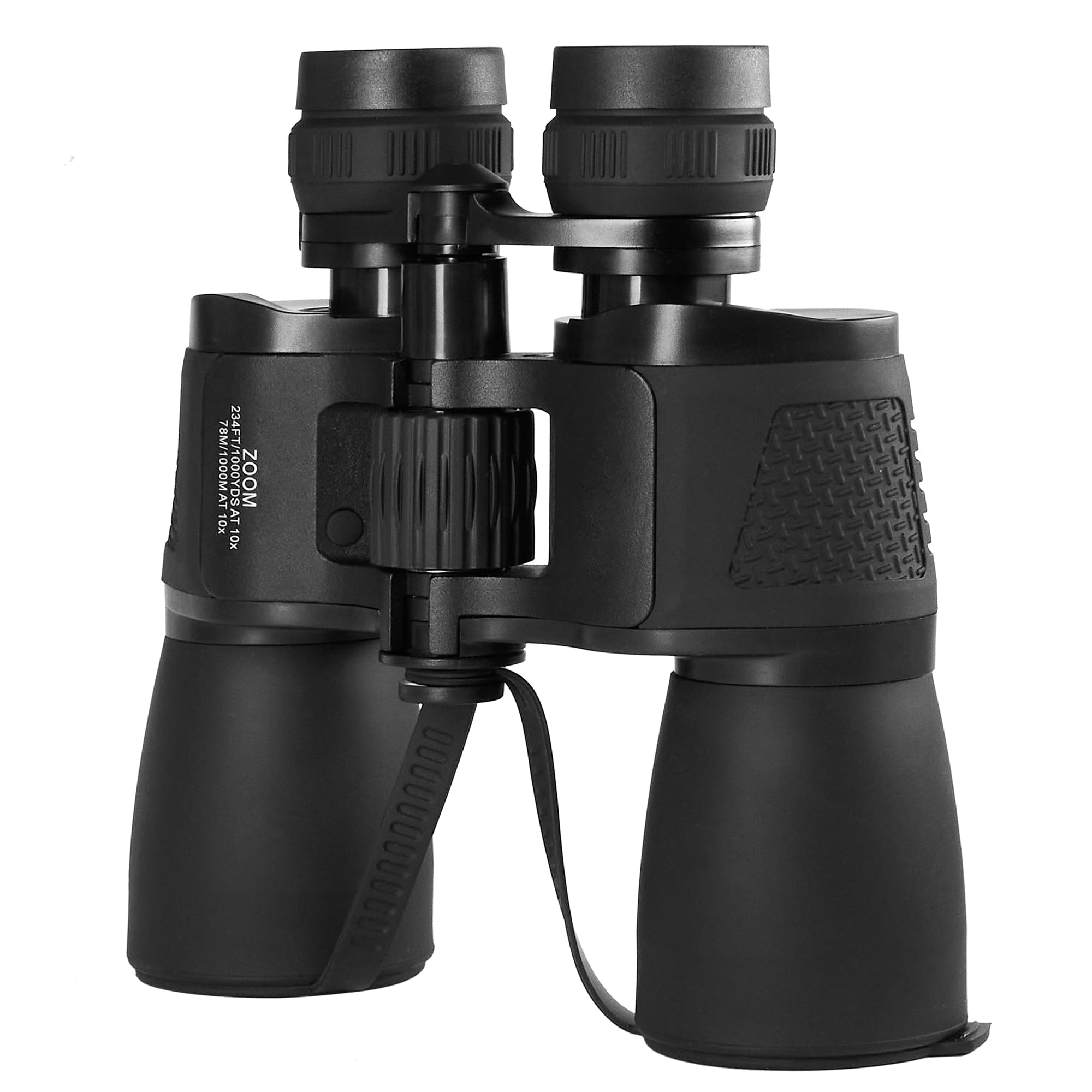 Jumelles Zoom 10–30x50 HD étanches pour Adultes | Revêtement Ambré Haute Transmission, Armure Caoutchouc Antidérapante pour Chasse, Observation Oiseaux, Randonnée, Concert