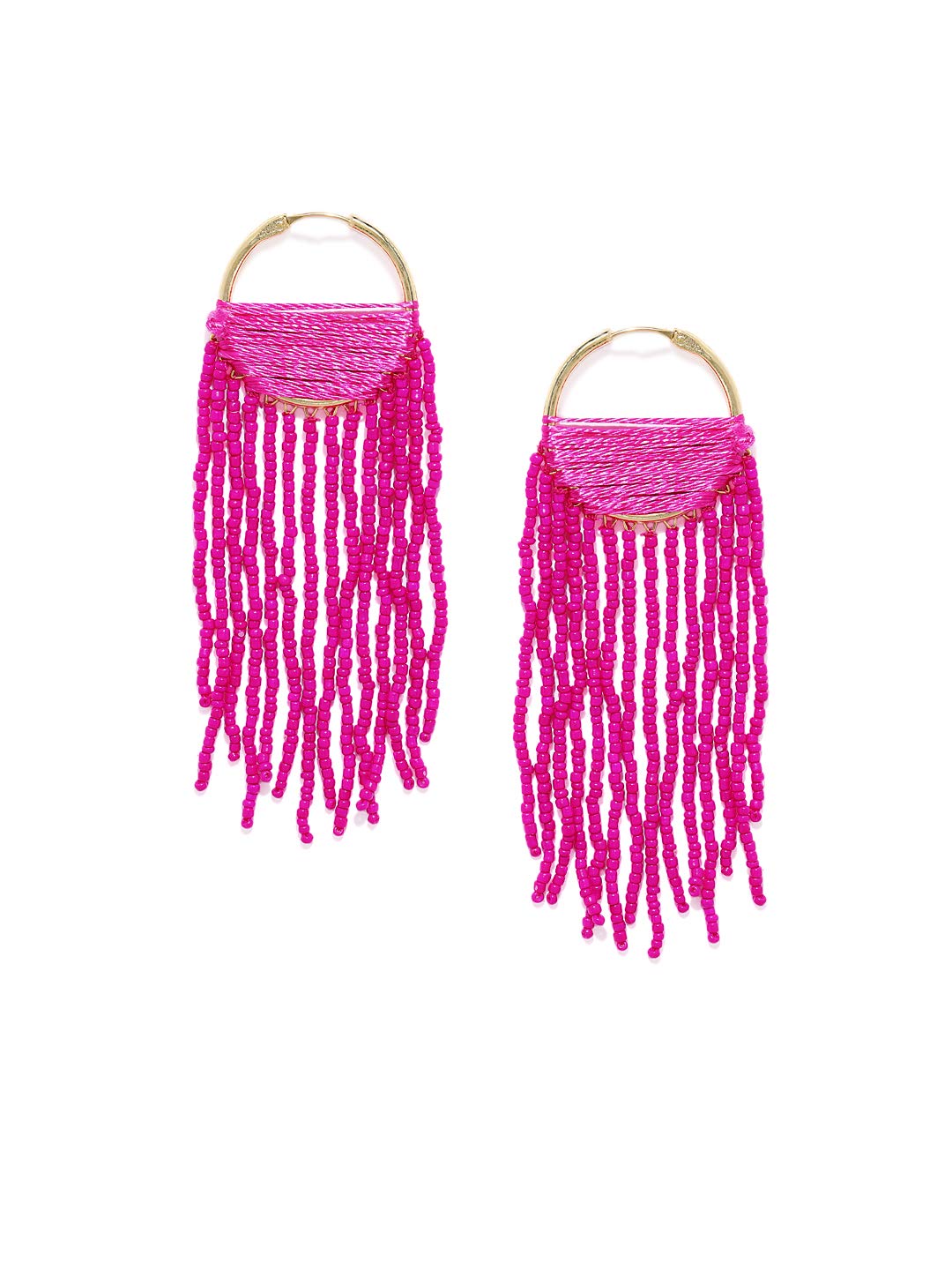 See full amazon price history chart for Accessher Gold Plated Indo Western Style Inspired Silk Thread and Pink Tiny Beads Tassels Embellished Hoop Earrings for Women and Girls Pack of 1 Pair Accessher Gold Plated Indo Western Style Inspired Silk Thread and Pink Tiny Beads Tassels Embellished Hoop Earrings for Women and Girls Pack of 1 Pair (B07XLK5S8Q) Amazon Price History, Amazon Price Tracker