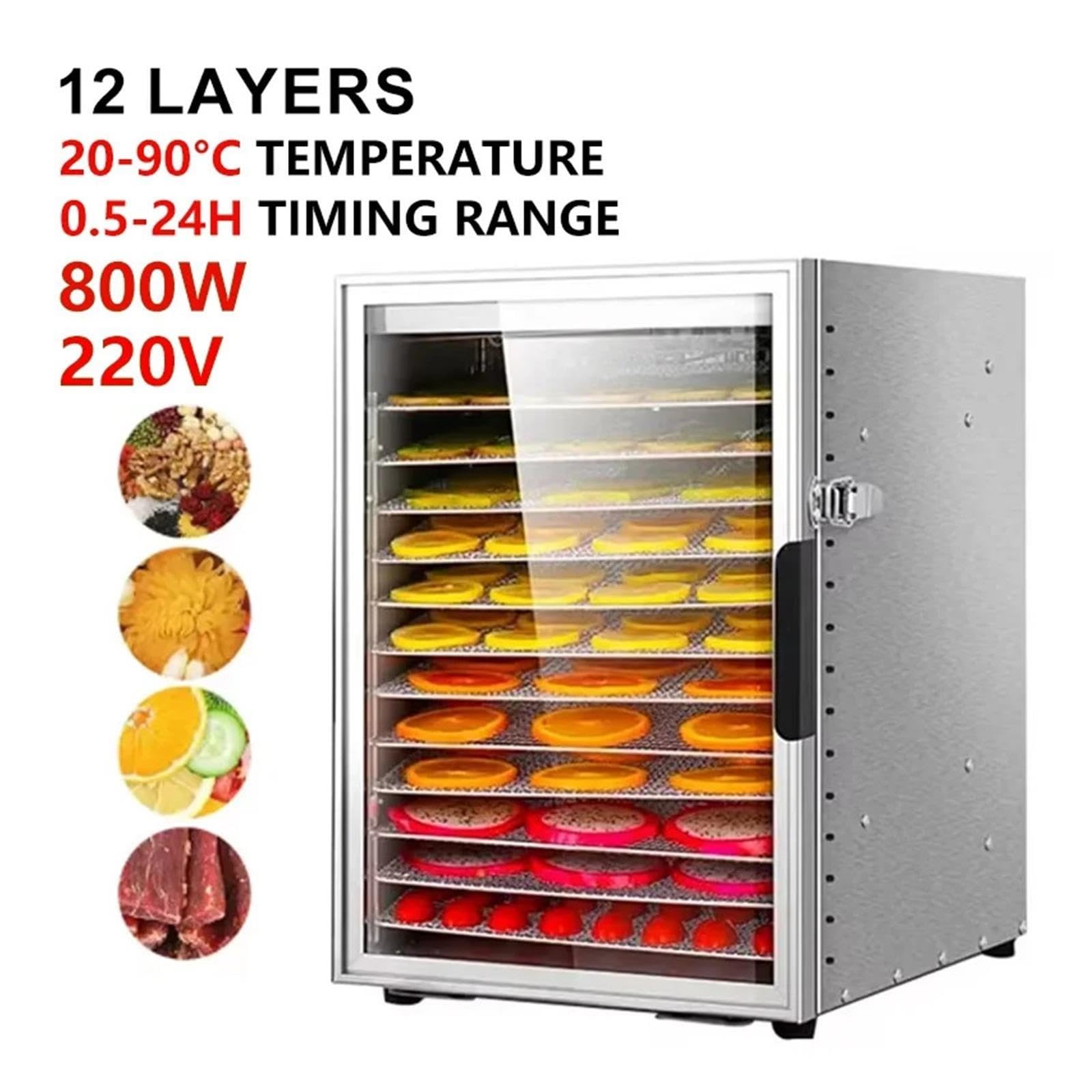 Asciugatrice Elettrica For Frutta A 12 Strati