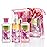 Vital Luxury Bath & Body Care Travel Set Pea Flower Scent Home Spa Set with Body Lotion, Shower Gel and Fragrance Mist