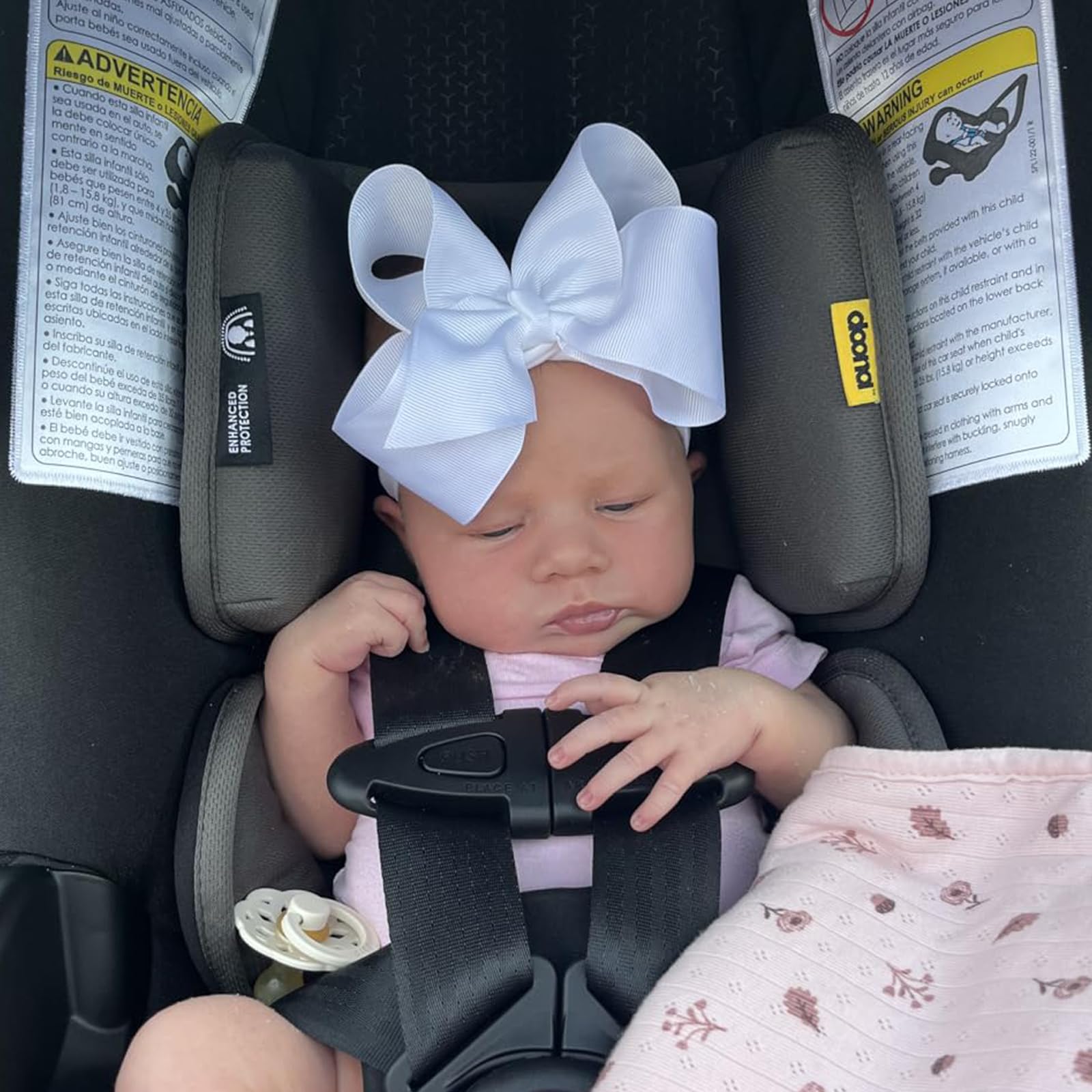 6 Inch Baby Girls Headband Bows - Image 2