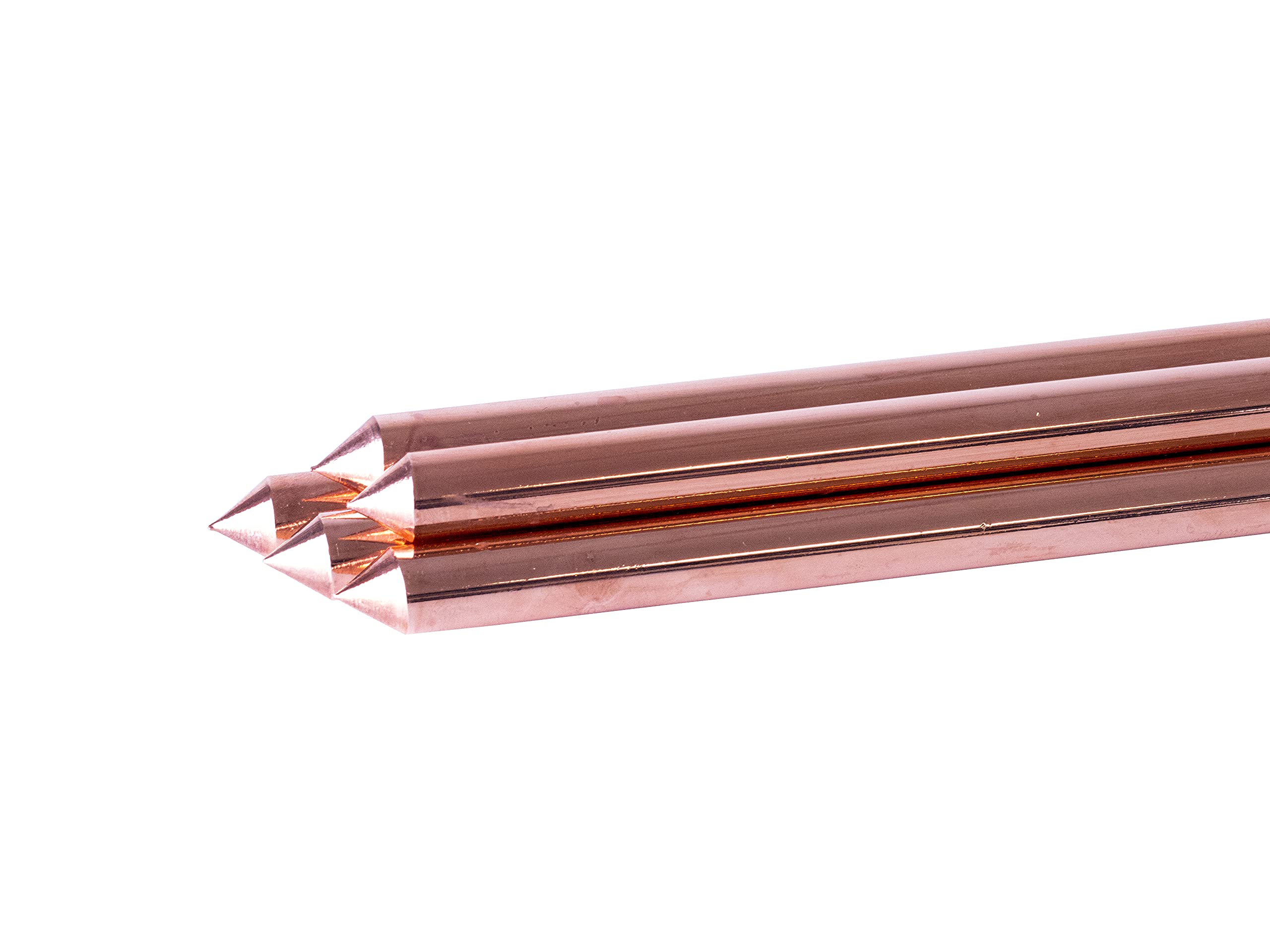 KLK - Pica Toma De Tierra Lisa De 2 Metros (2000 x 15 mm). Paquete De 5 Unidades. Fabricada Según Normal UNE 202006. Recubrimiento De Cobre De 100 Micras. Modelo 2-UNE202006 142.