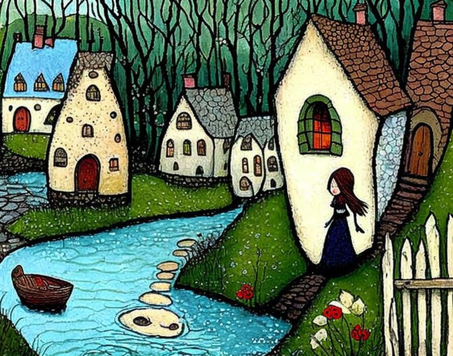 Poster Creek As a Street SERENDIPITP 58x90 cm habiller grand mur vide sans cadre