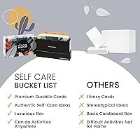 Vista 8 de Flowjo Lista de deseos de cuidado personal - un auténtico juego de atención plena con 100 tarjetas de cuidado personal para adultos - Sal de tu vida