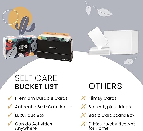 Miniatura 8 de Flowjo Lista de deseos de cuidado personal - un auténtico juego de atención plena con 100 tarjetas de cuidado personal para adultos - Sal de tu vida