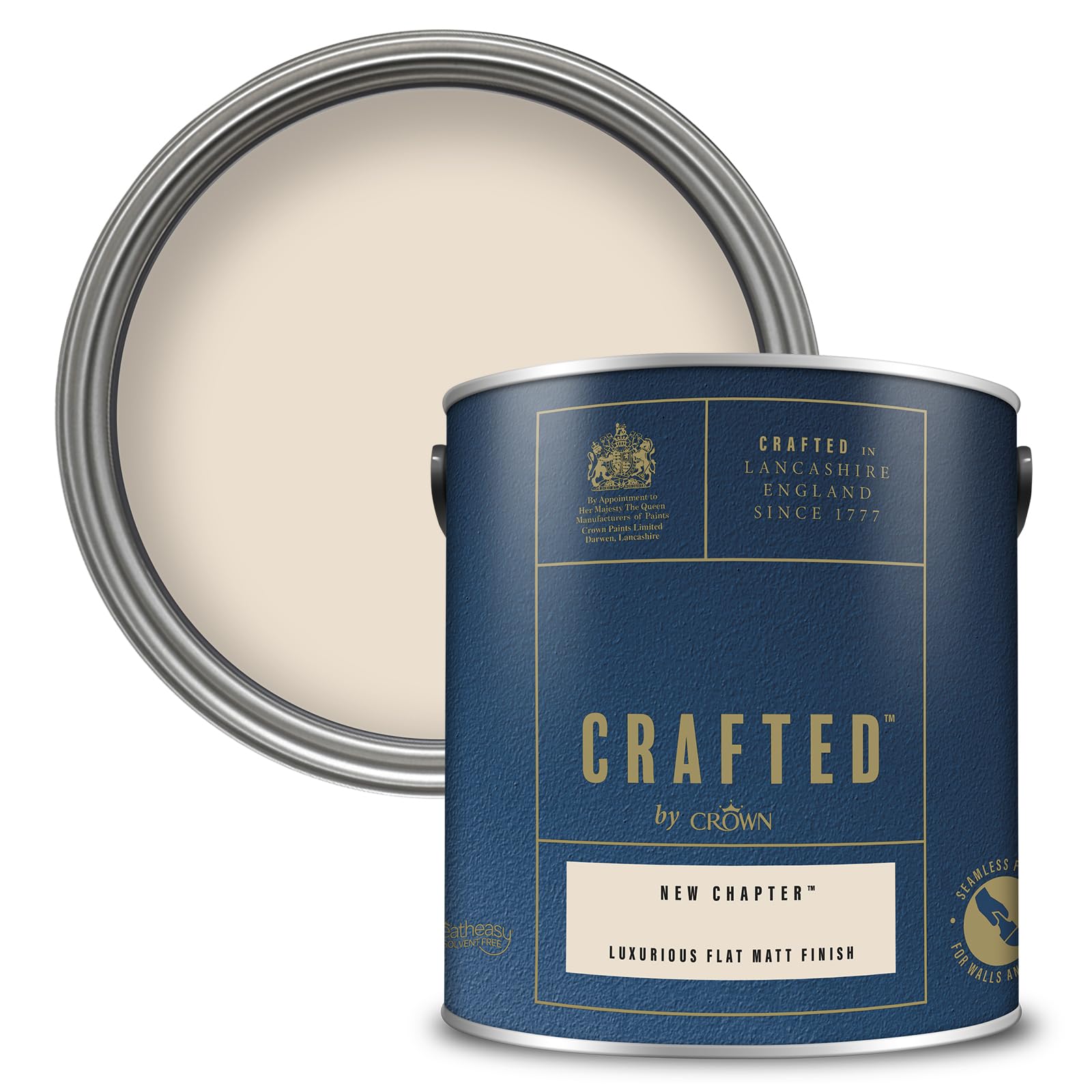 Crown Crafted Walls & Wood Luxurious Matt Paint 2.5L