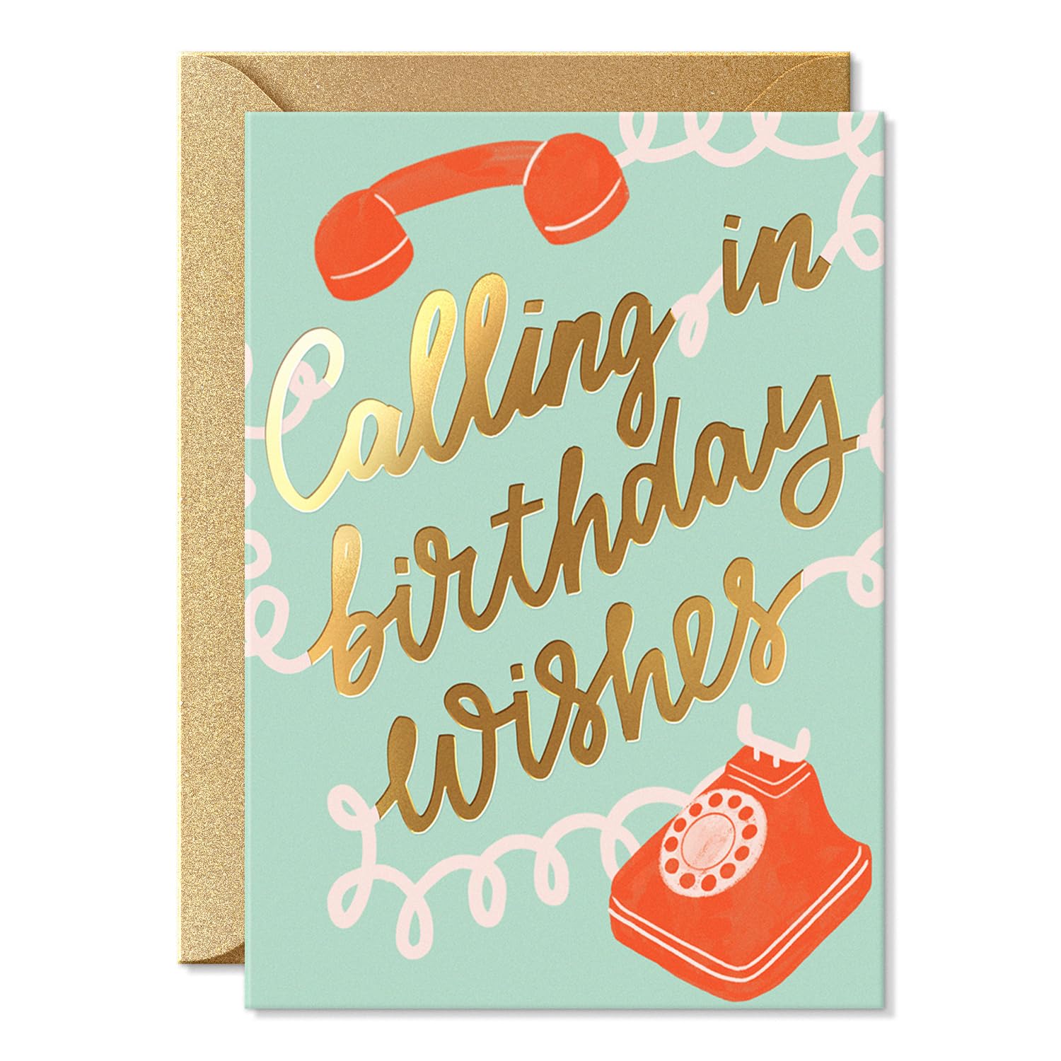 Sweetzer & Orange Birthday Card with Envelope, 5x7, Single Fun Happy Birthday Card for Men, Women, Friends & Family – Message Written Inside - Unique