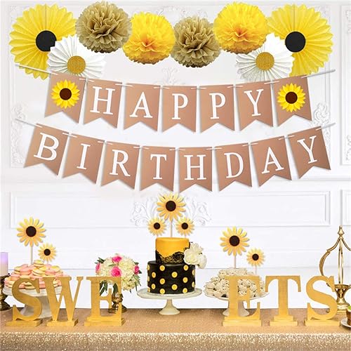 Miniatura 4 de Cartel y cartel de cumpleaños con temática de girasol, perfecto para fiestas infantiles y baby showers